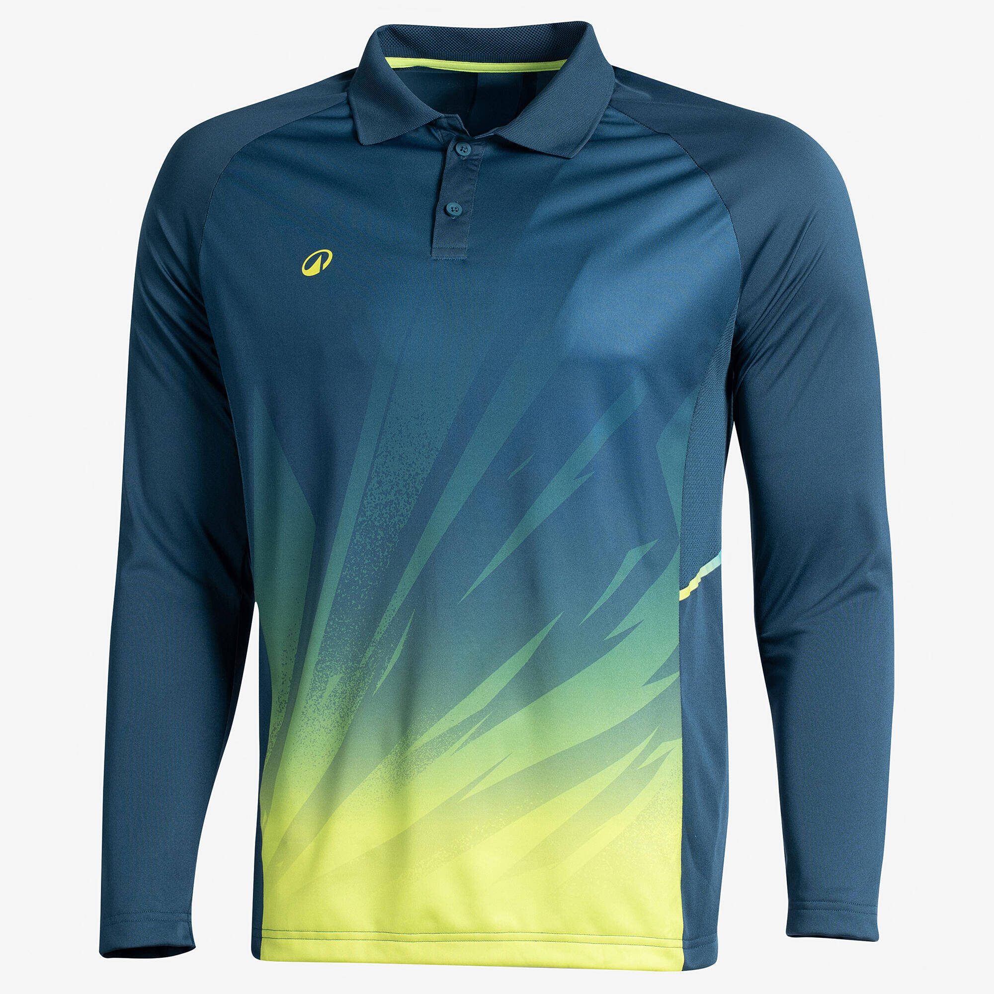 Men Cricket Full Sleeved Polo Tshirt CP500 - Blue -  4