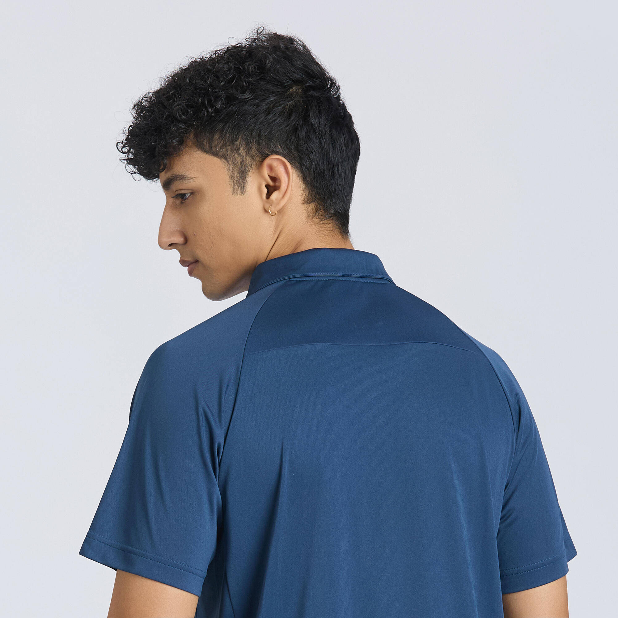 Men's Cricket Polo CP 100 Blue -  4