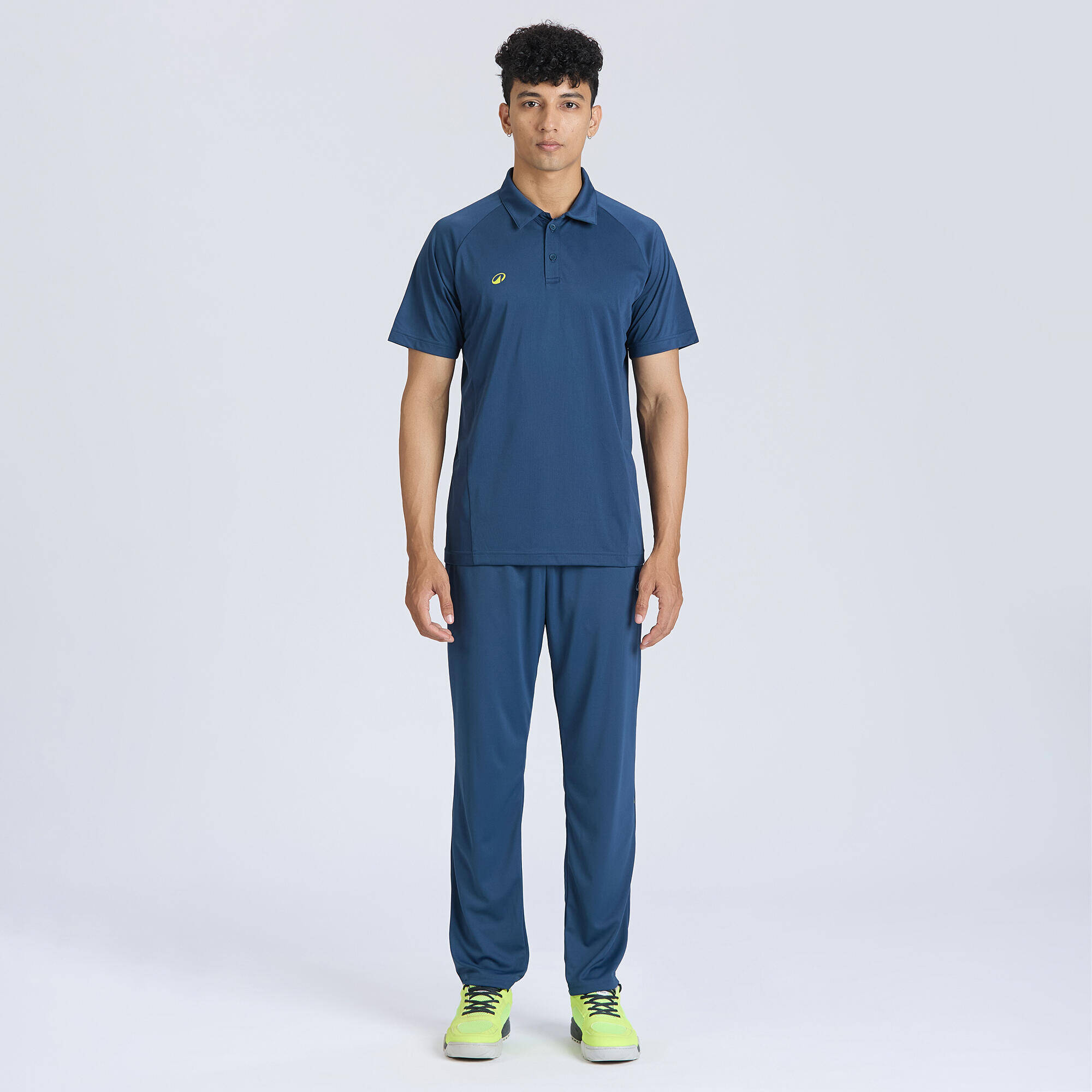 Men's Cricket Polo CP 100 Blue -  5