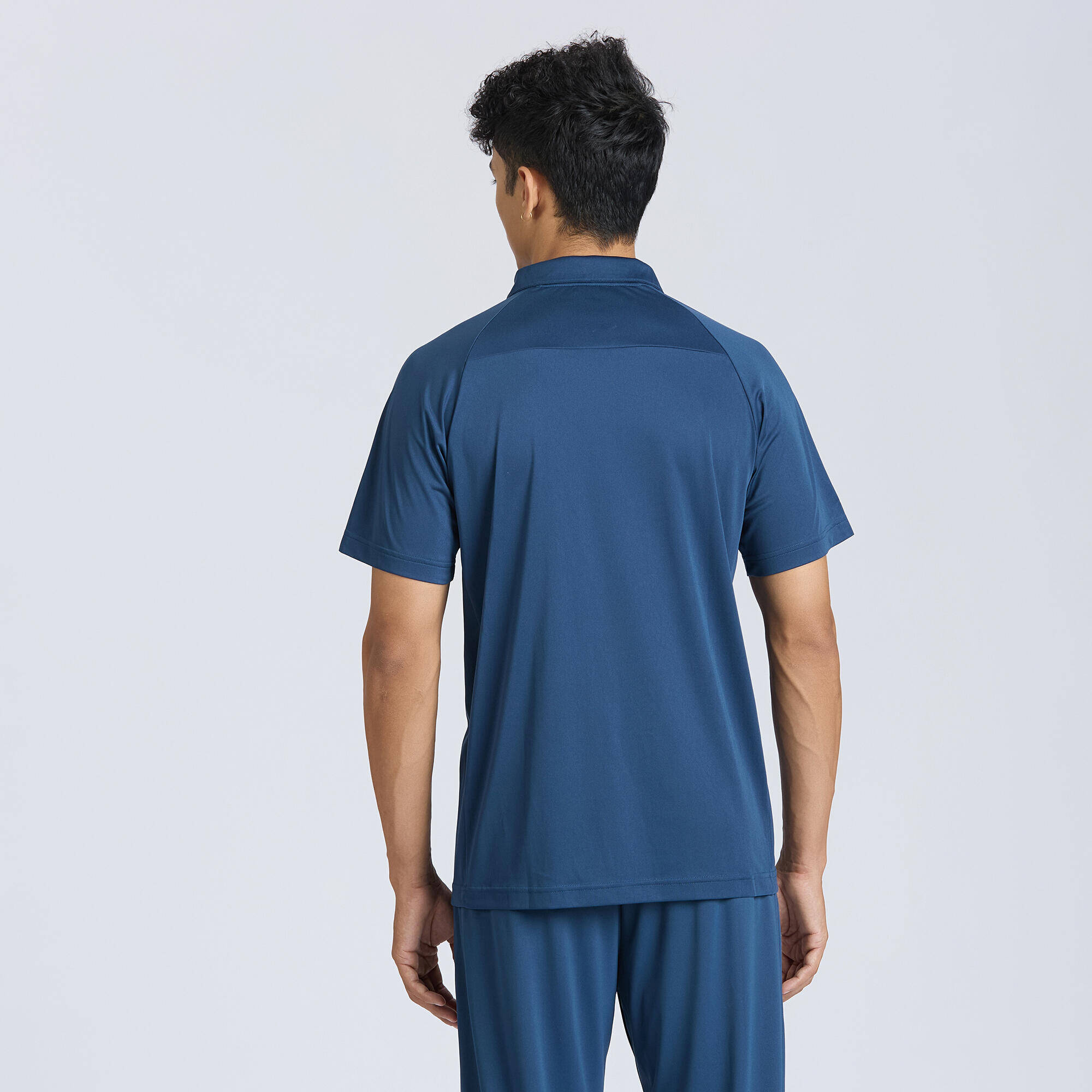 Men's Cricket Polo CP 100 Blue -  2