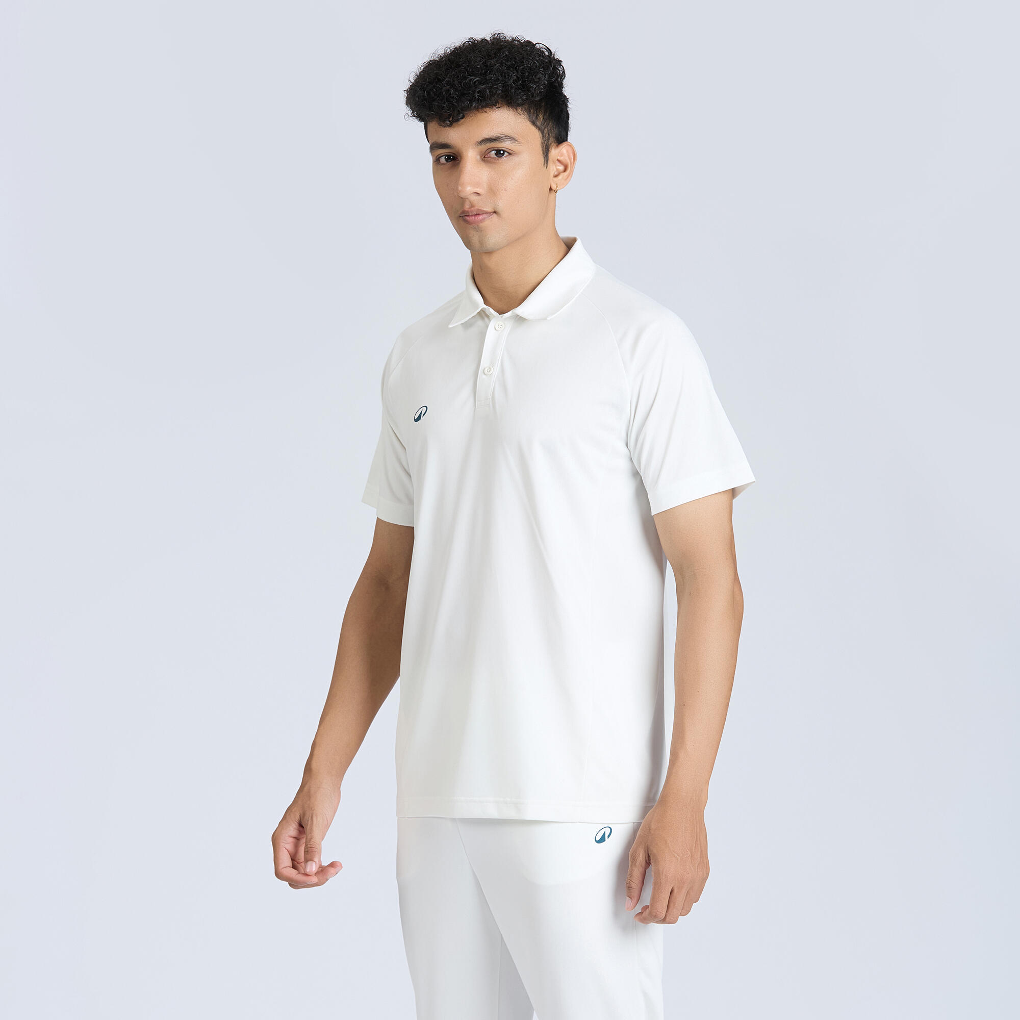 Men's Cricket Polo CP 100 White