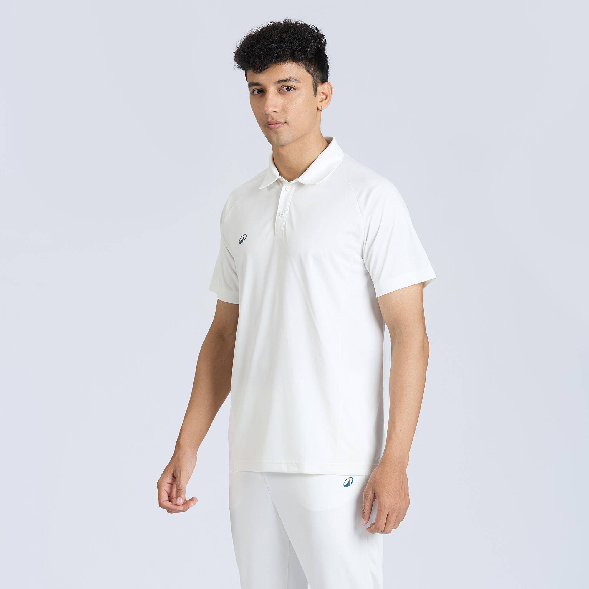 Men's Cricket Polo CP 100 White