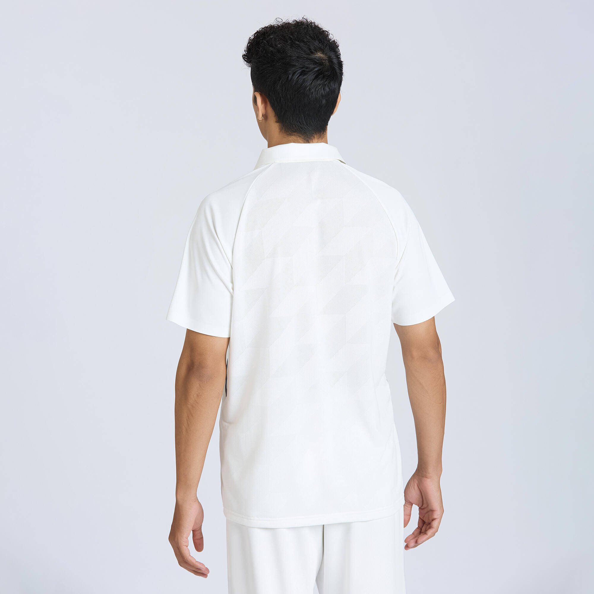 Men Cricket Short Sleeved Polo Shirt Quick Dry CP900 - White -  3