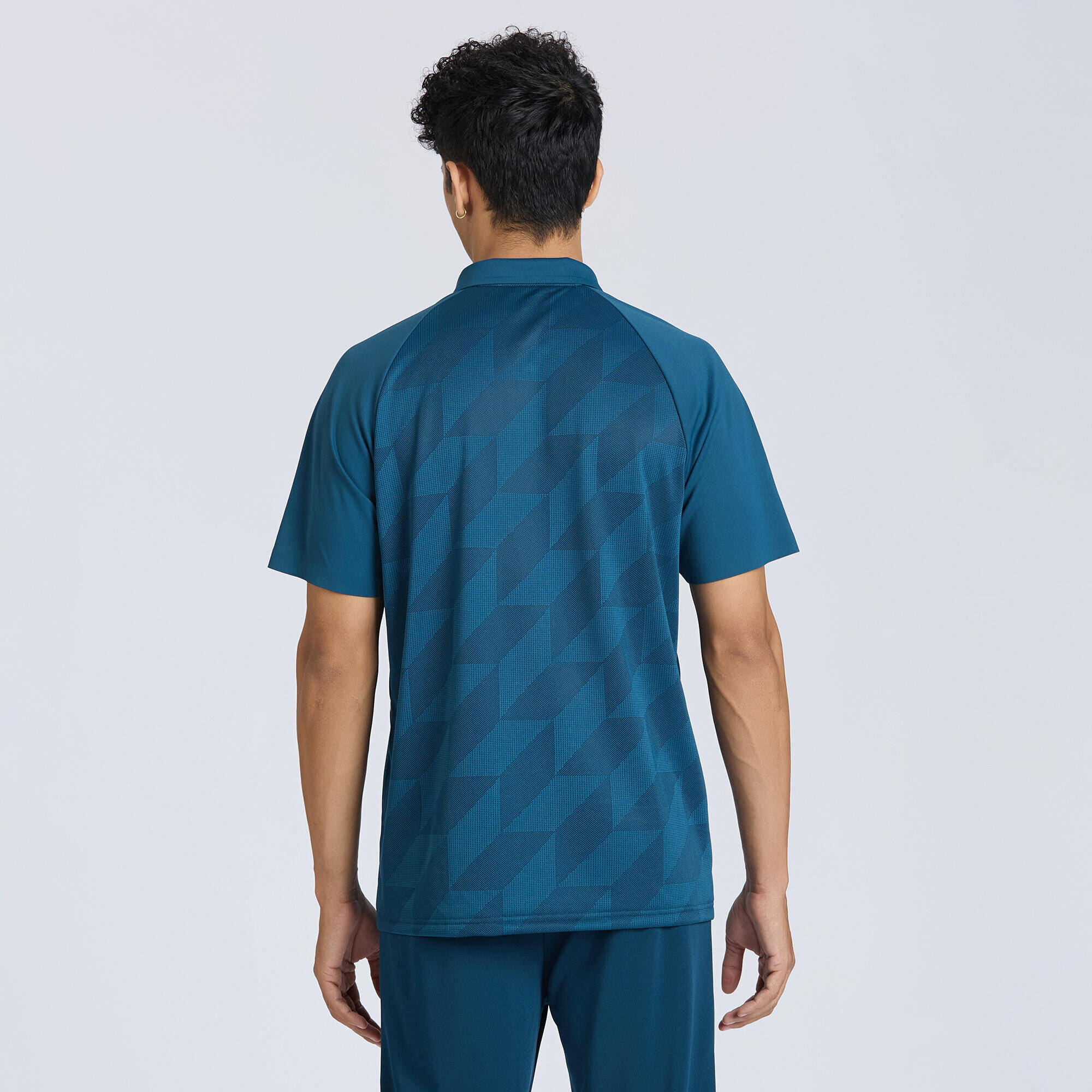 Men Cricket Short Sleeved Polo Shirt Quick Dry CP900 - Turquoise -  4