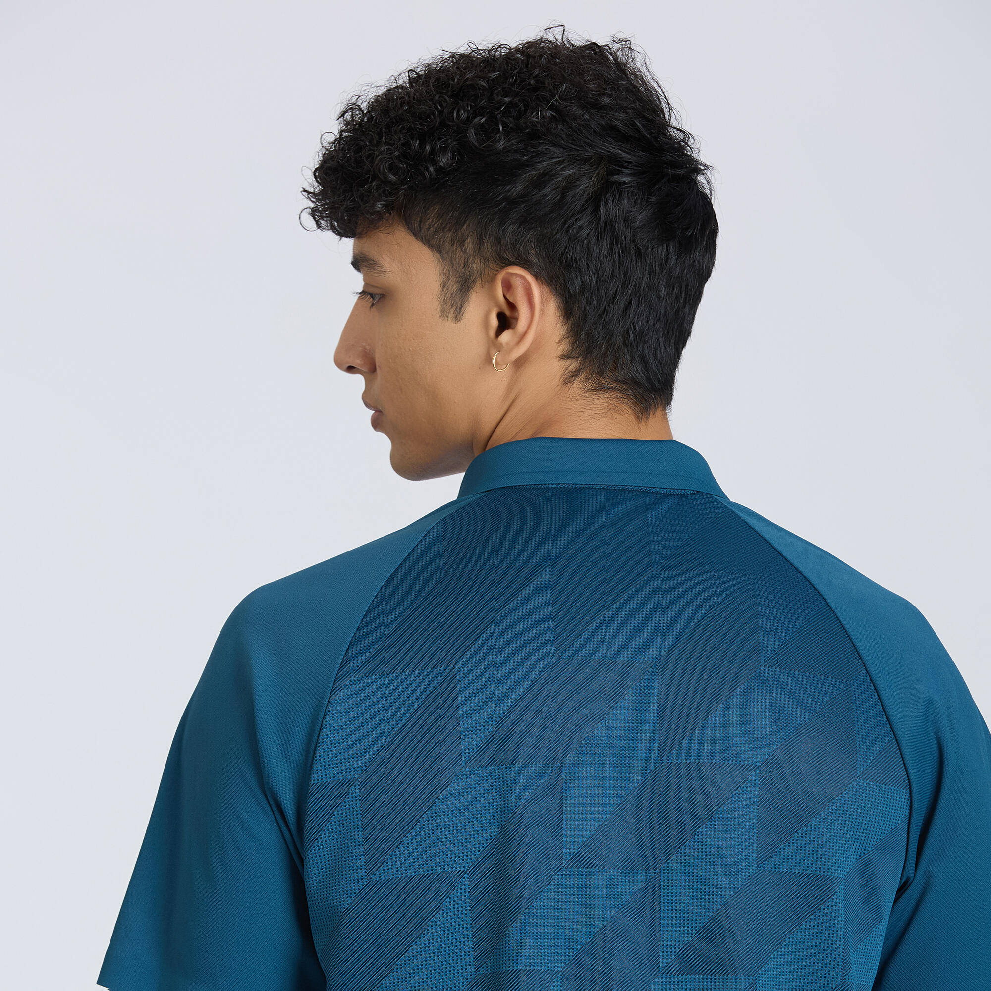 Men Cricket Short Sleeved Polo Shirt Quick Dry CP900 - Turquoise -  5