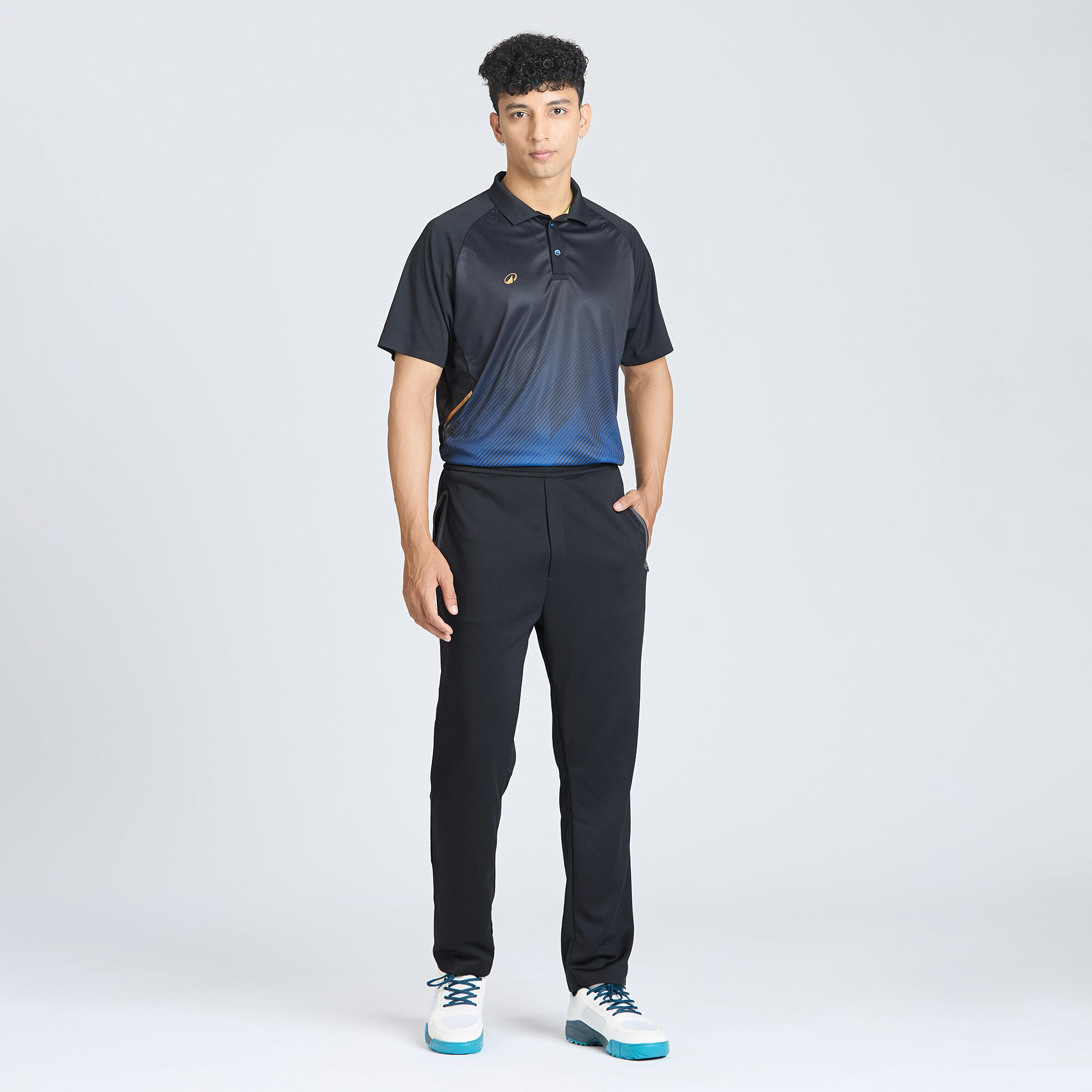 Men Cricket Trousers CTS900 - Black