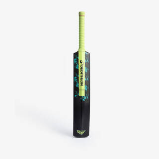 Adult Hard Plastic Cricket Bat Size SH Soft for Tennis Ball T500 Lite Box - Black
