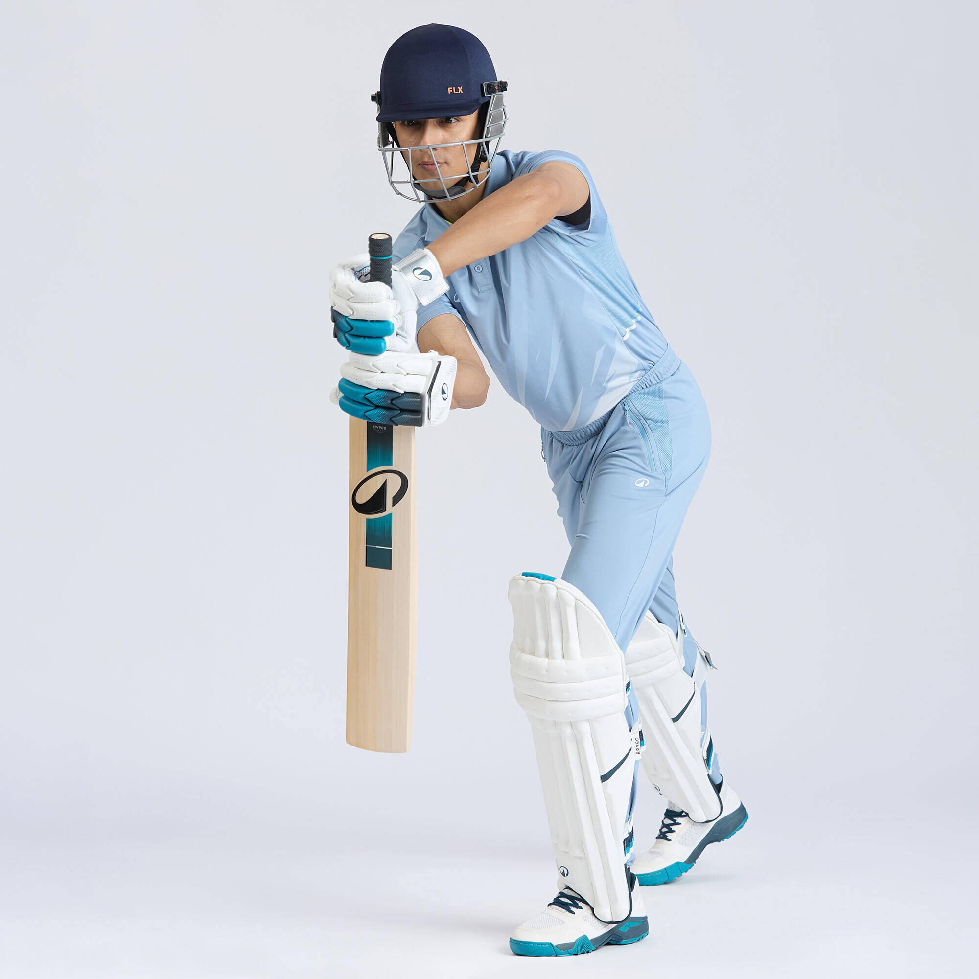 Men Cricket Trackpants CTS500 - Steel Blue -  3
