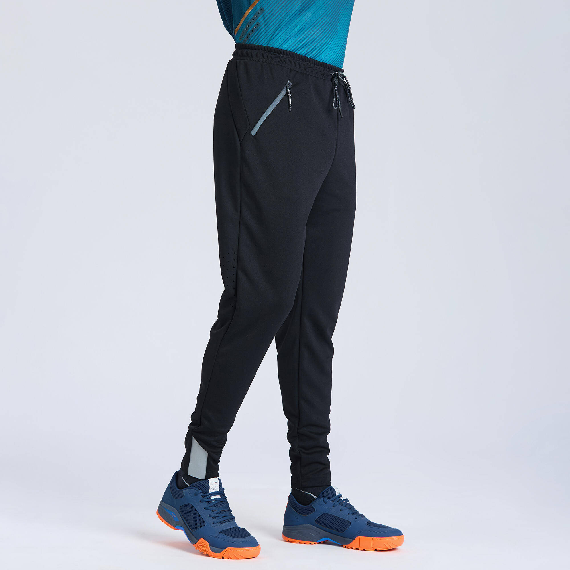 Men Cricket Trackpants Tapered Fit CTP900 - Black -  2