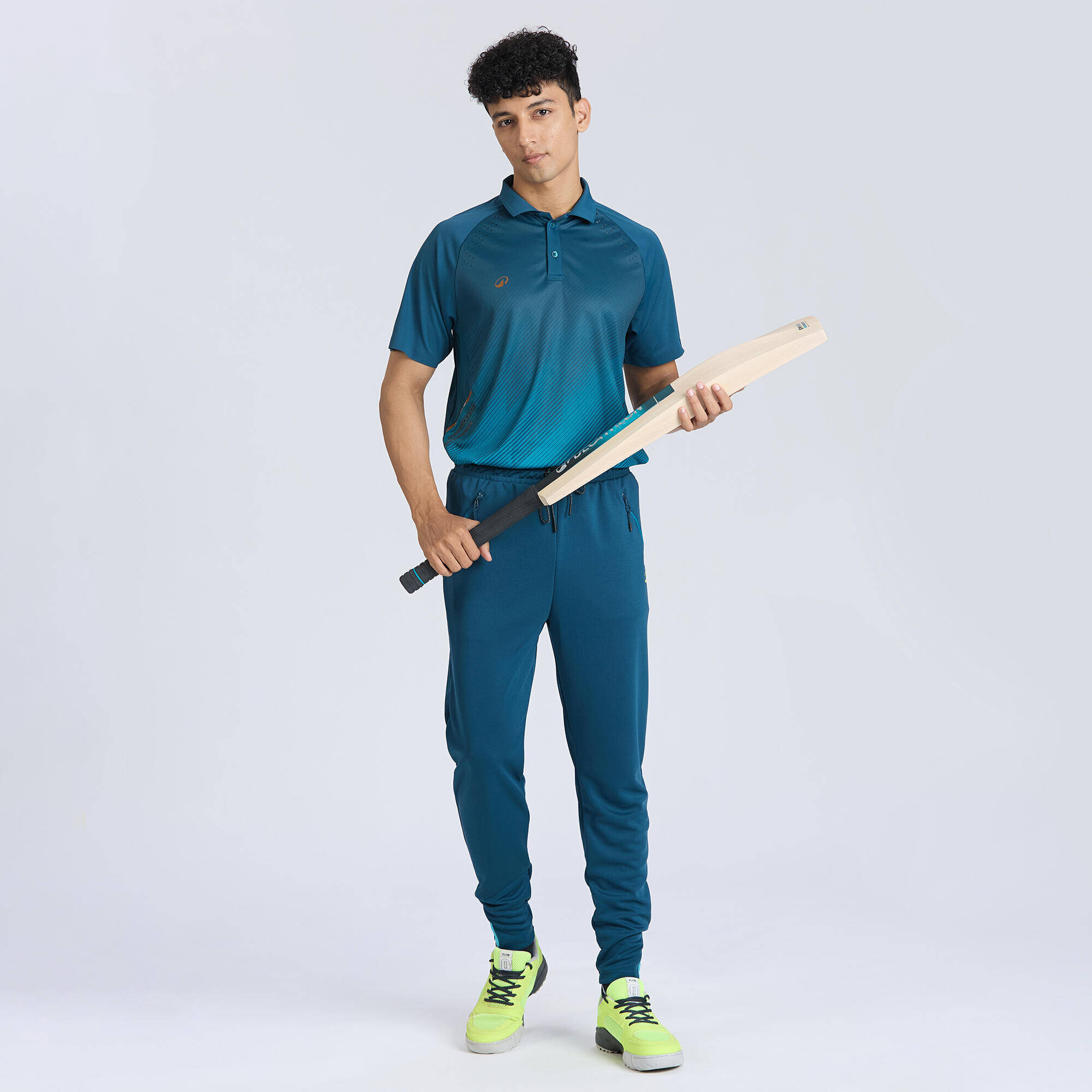 Men Cricket Trackpants Tapered Fit CTP900 - Blue -  3