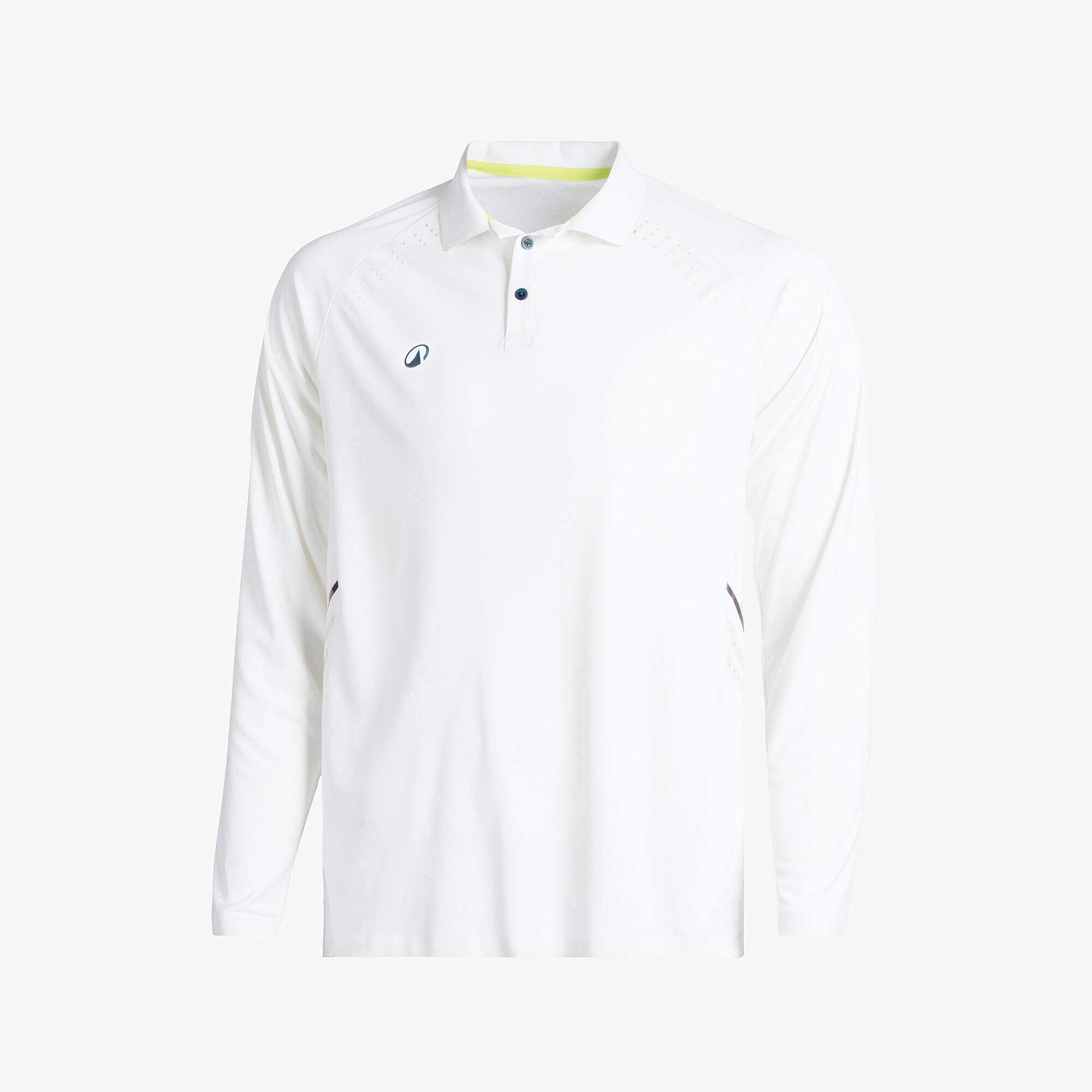 Men Cricket Full Sleeved Polo Tshirt Quick Dry CP900 - White -  4