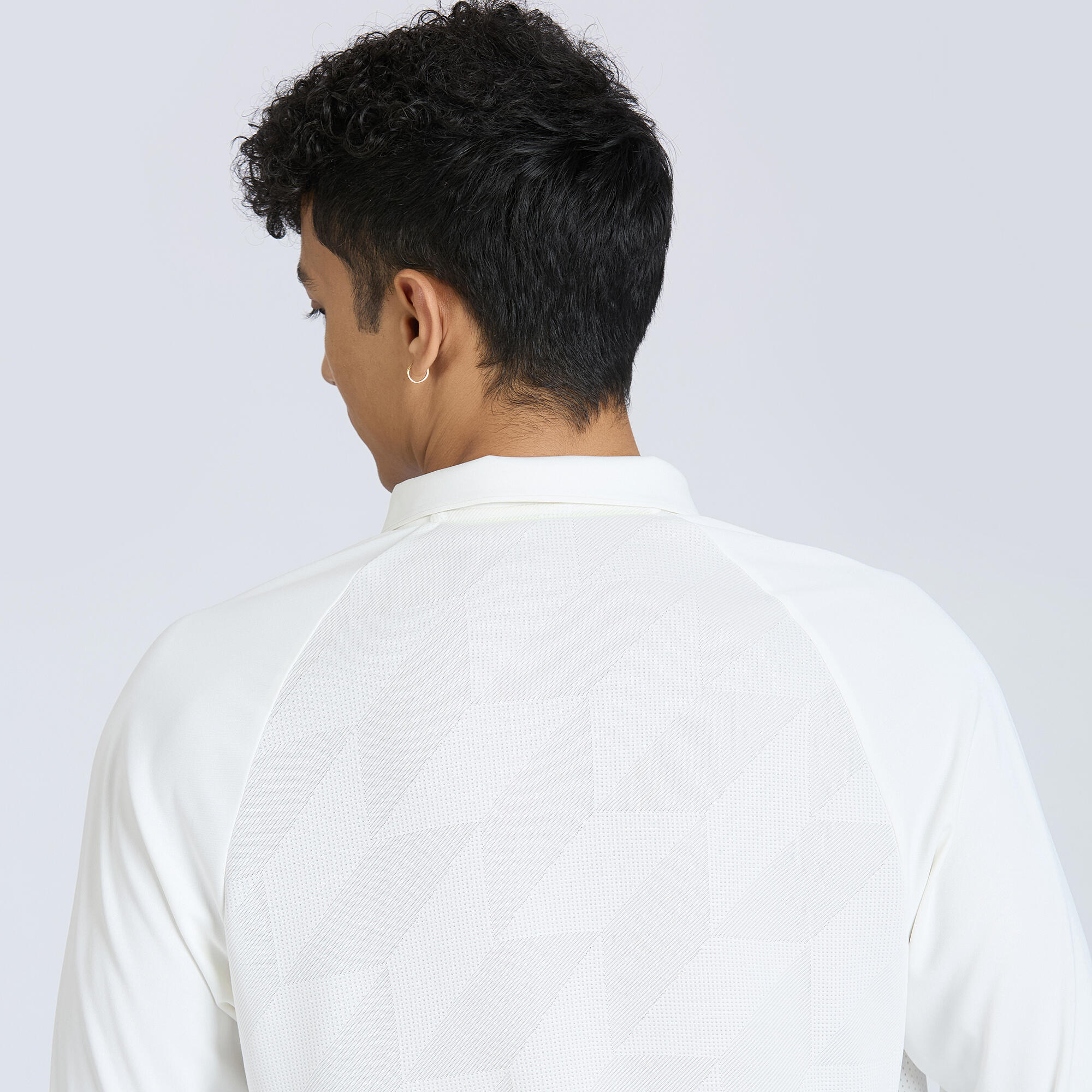 Men Cricket Full Sleeved Polo Tshirt Quick Dry CP900 - White