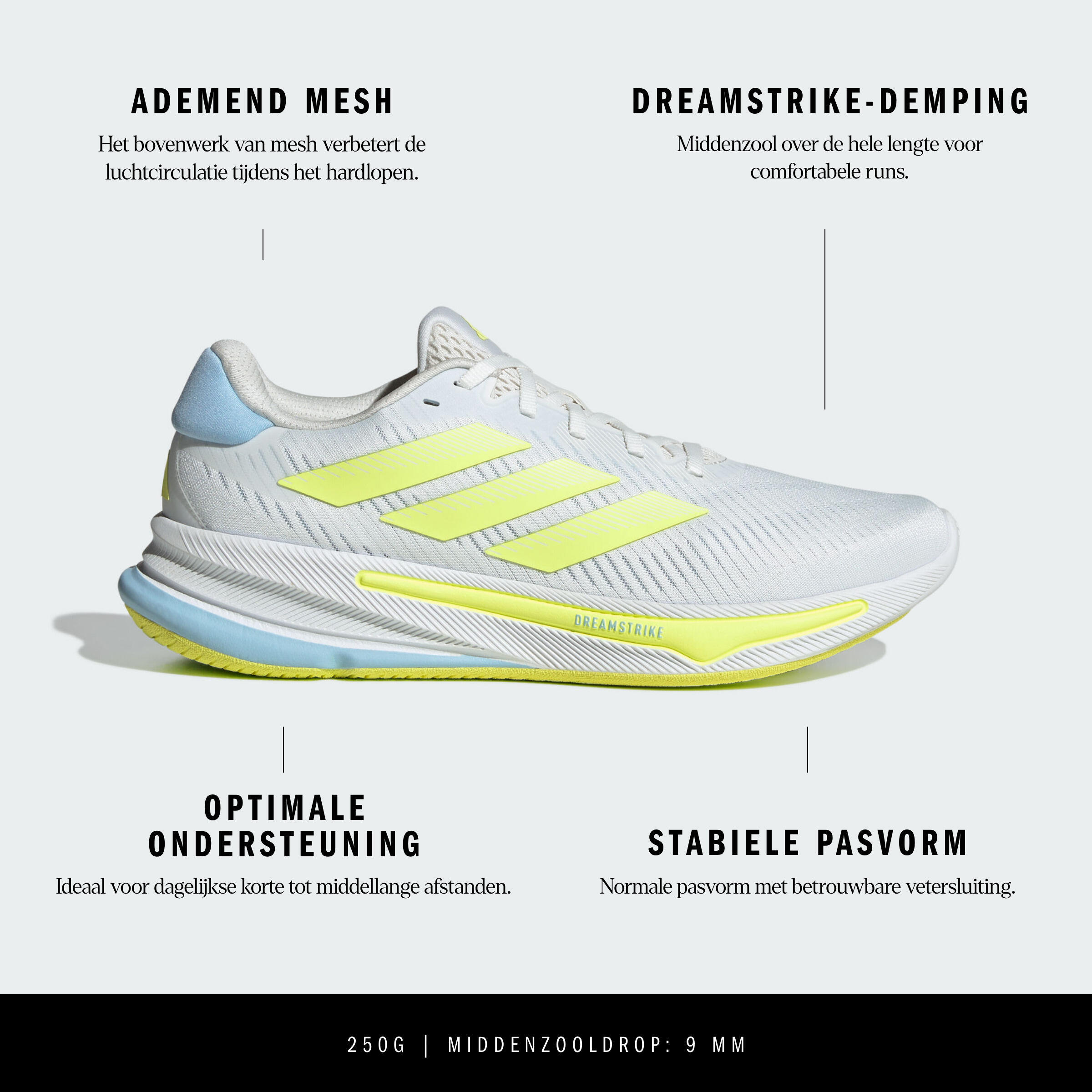 Hardloopschoenen voor heren Supernova Ease 3/8