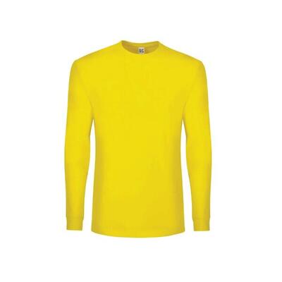 Maglia manica lunga cotone adulto EVO BOUTIQUE gialla
