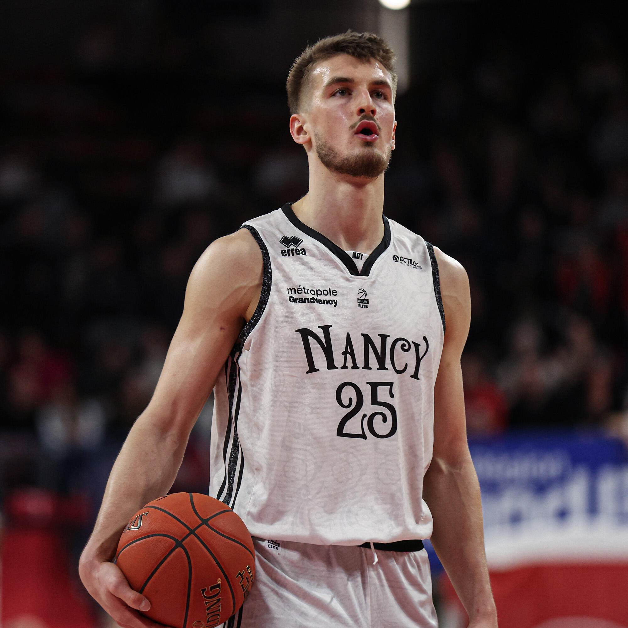 MAILLOT SLUC NANCY BASKET EDITION CITY 2025 ADULTE BLANC 3/5