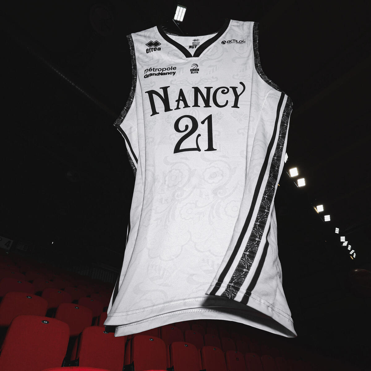 MAILLOT SLUC NANCY BASKET EDITION CITY 2025 ADULTE BLANC