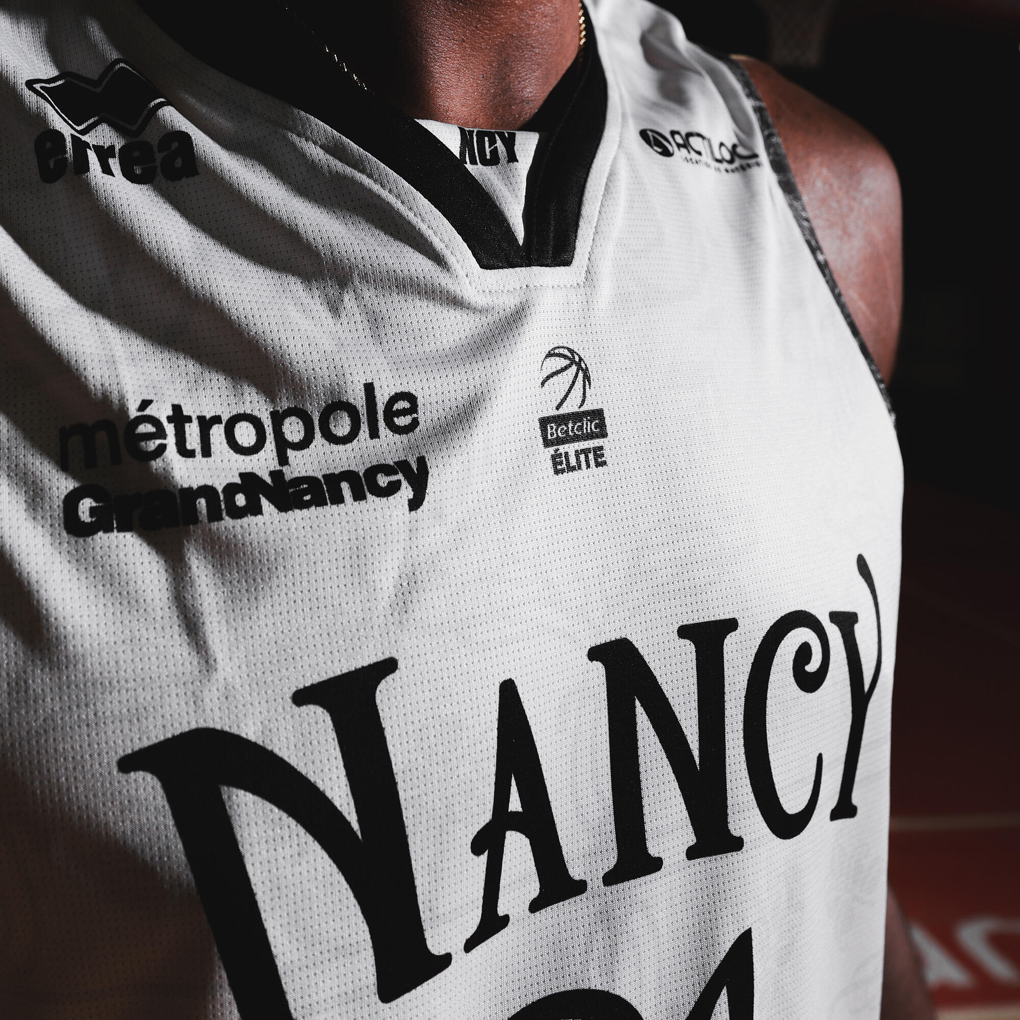 MAILLOT SLUC NANCY BASKET EDITION CITY 2025 ADULTE BLANC 2/5