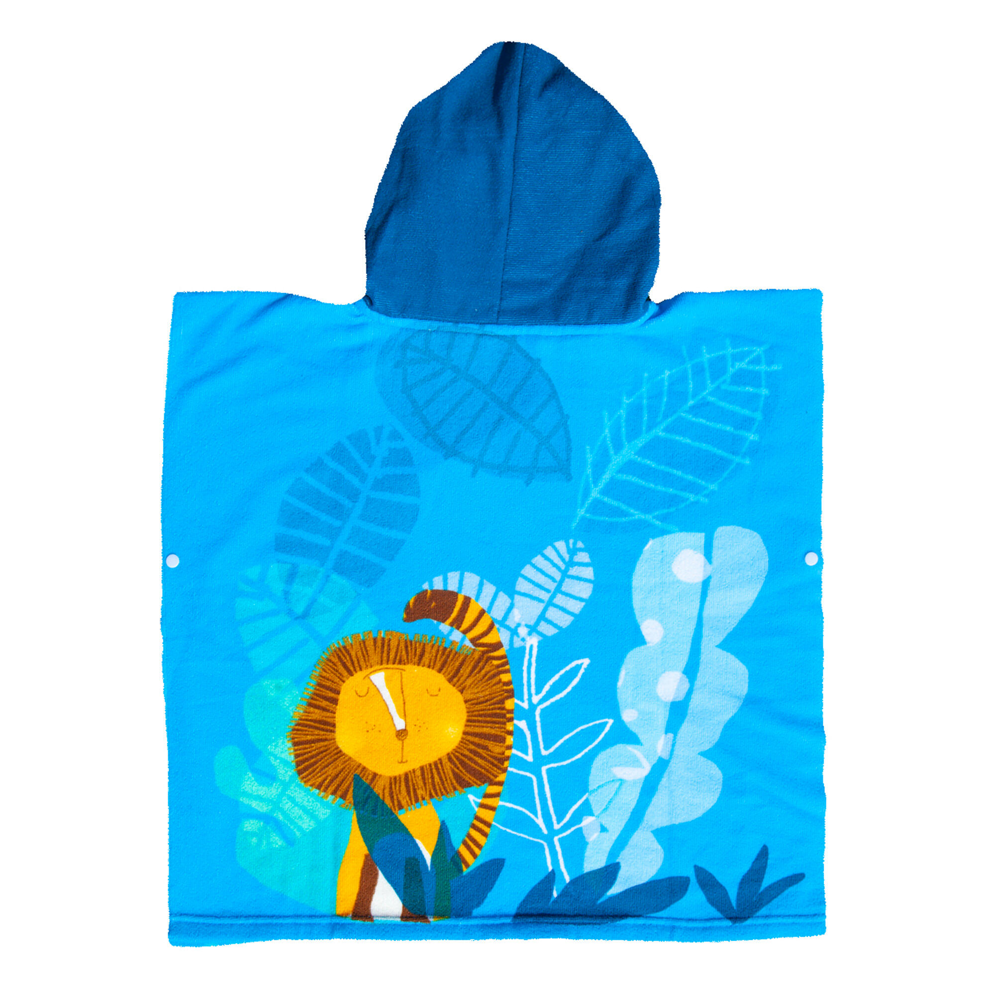 Poncho bambino SUN & SURF LEONE spugna azzurro 2/3