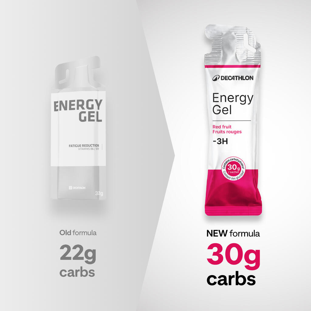 Energy Gel rote Früchte für Belastungen unter 3 Stunden 20 Stück