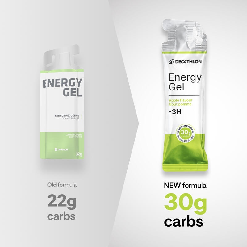 Gel énergétique moins de 3 heures pomme, Energy Gel x6