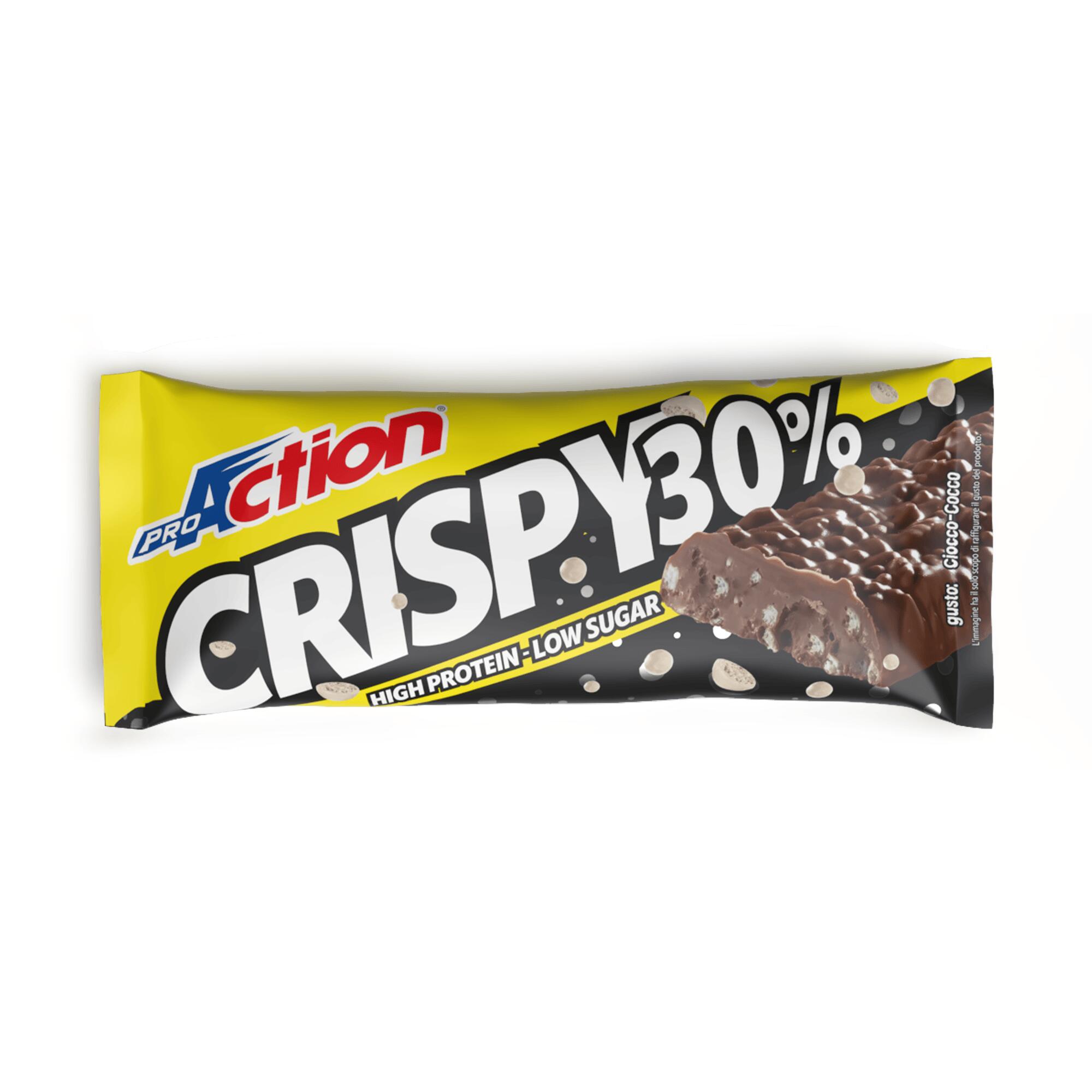 PRO ACTION Barretta proteica 30% Crispy bar Proaction Ciocco-cocco 40g