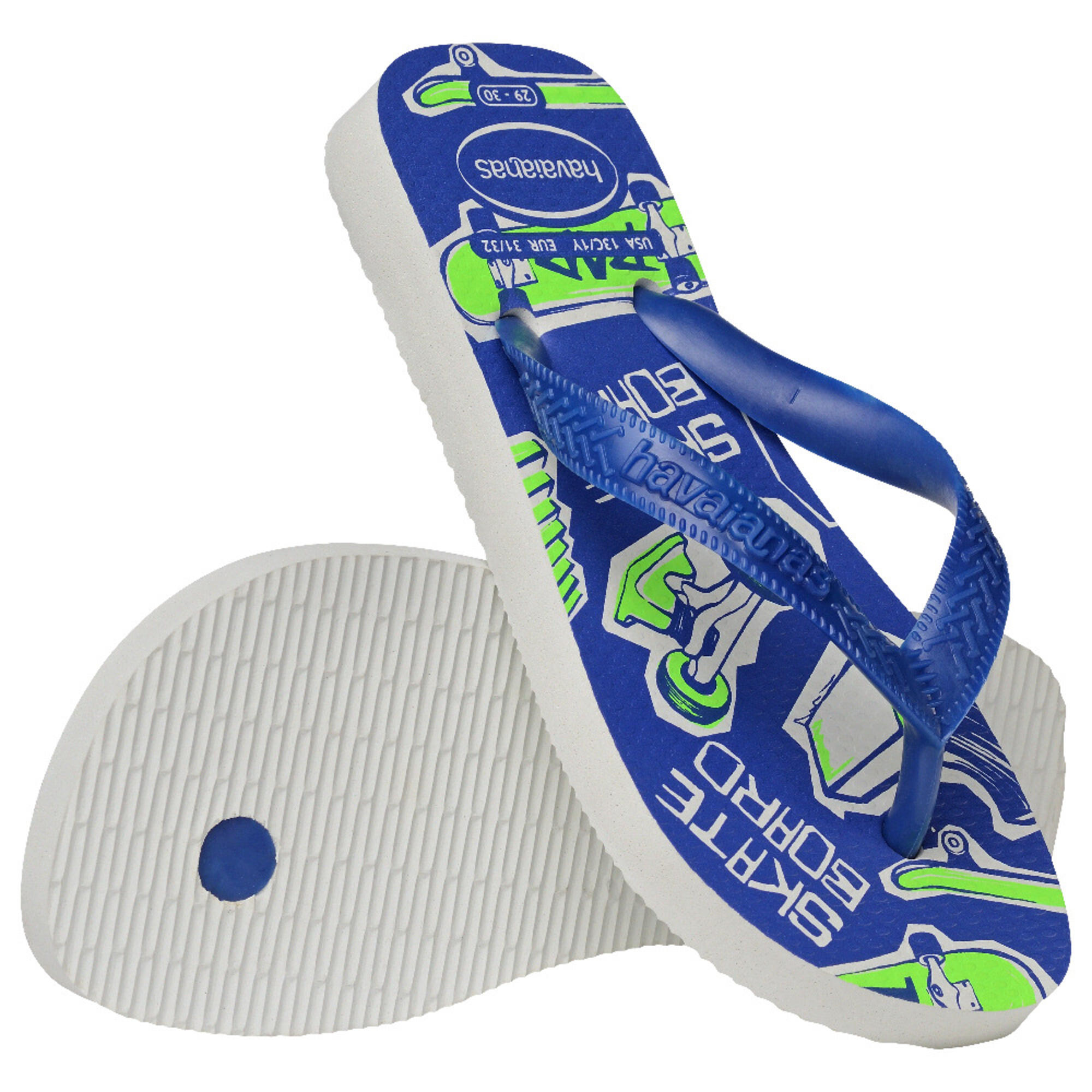Infradito bambino HAVAIANAS ATHLETIC blu verde 6/6