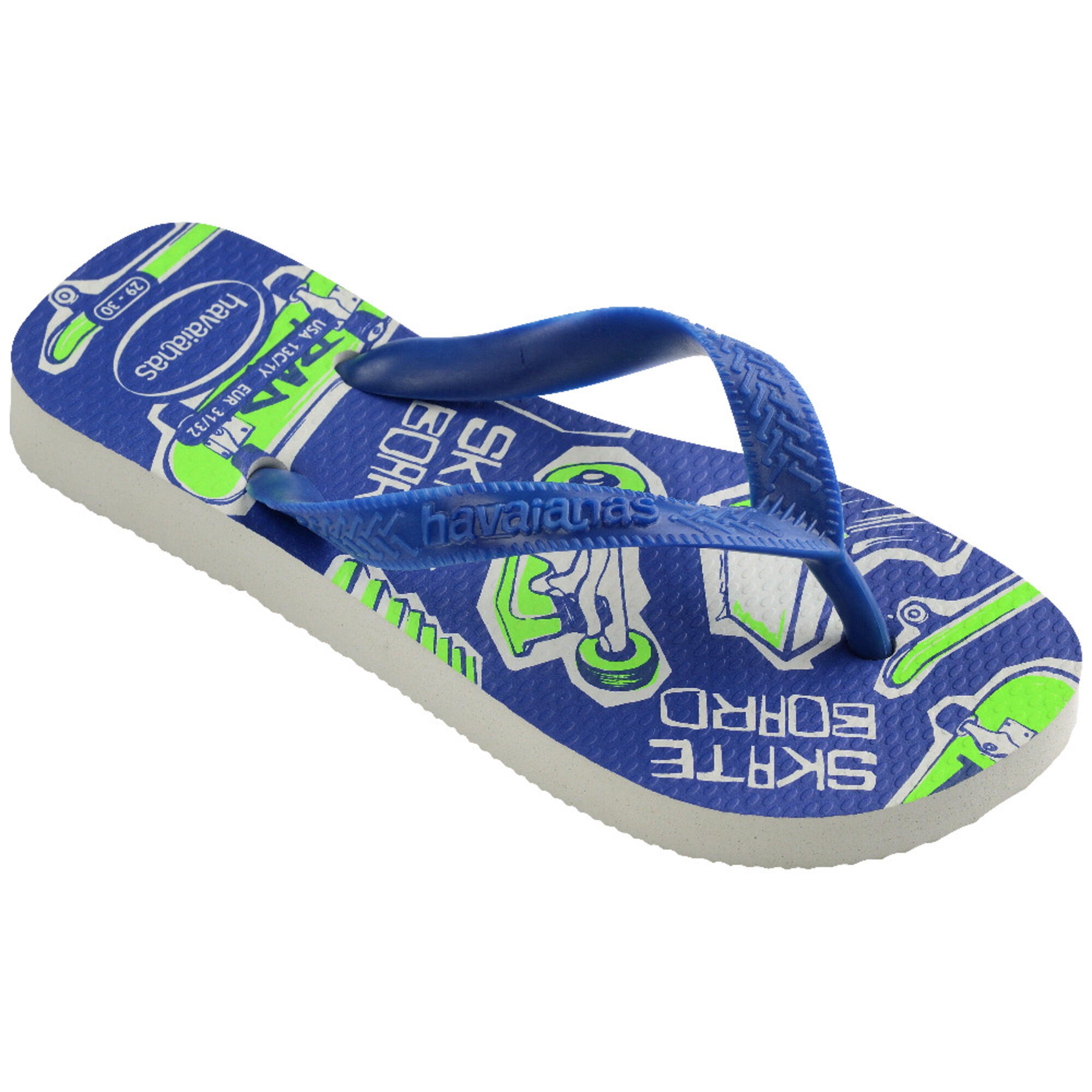 Infradito bambino HAVAIANAS ATHLETIC blu verde 3/6