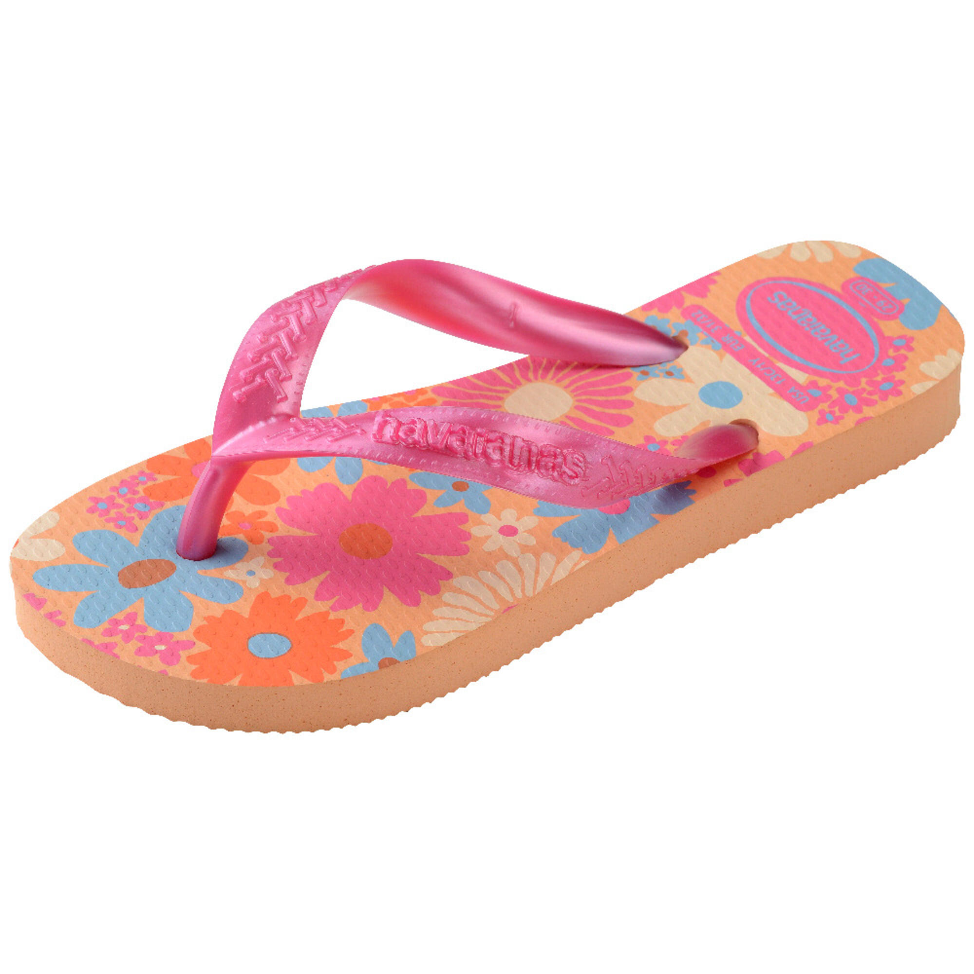 Infradito bambina HAVAIANAS FLORES rosa 4/6