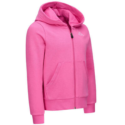 Felpa con cappuccio e zip rosa KAPPA