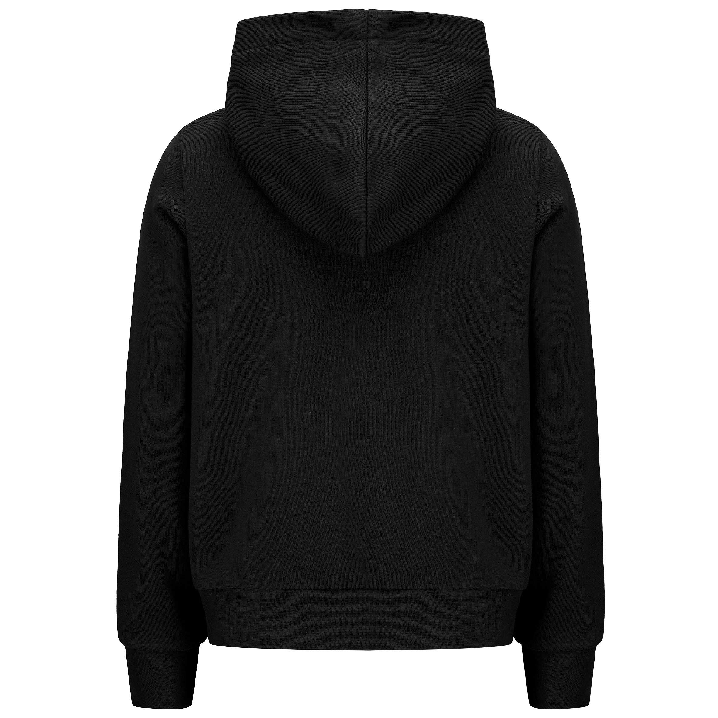 Felpa con cappuccio e zip nera KAPPA 2/6