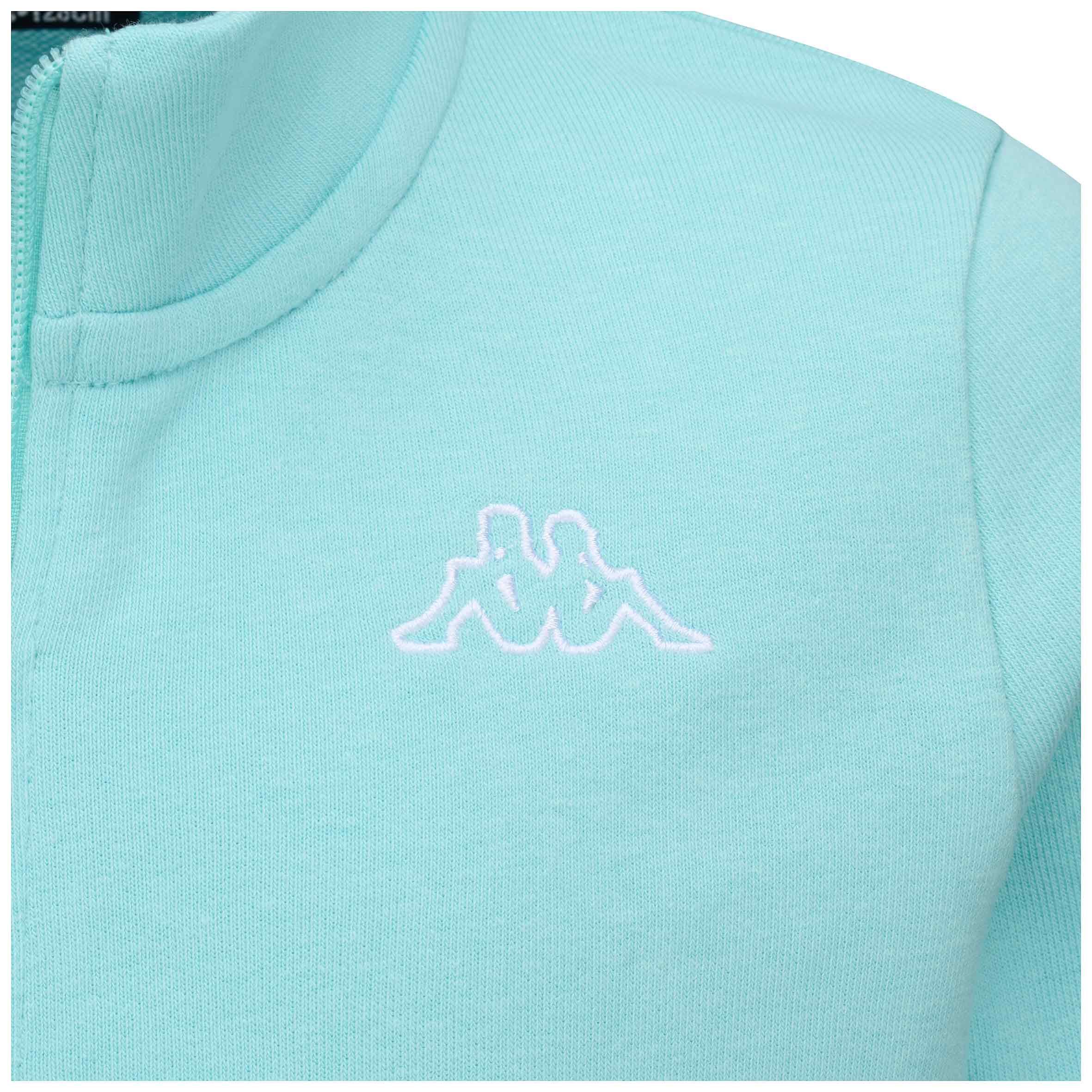 Felpa con zip azzurro chiaro KAPPA 4/6