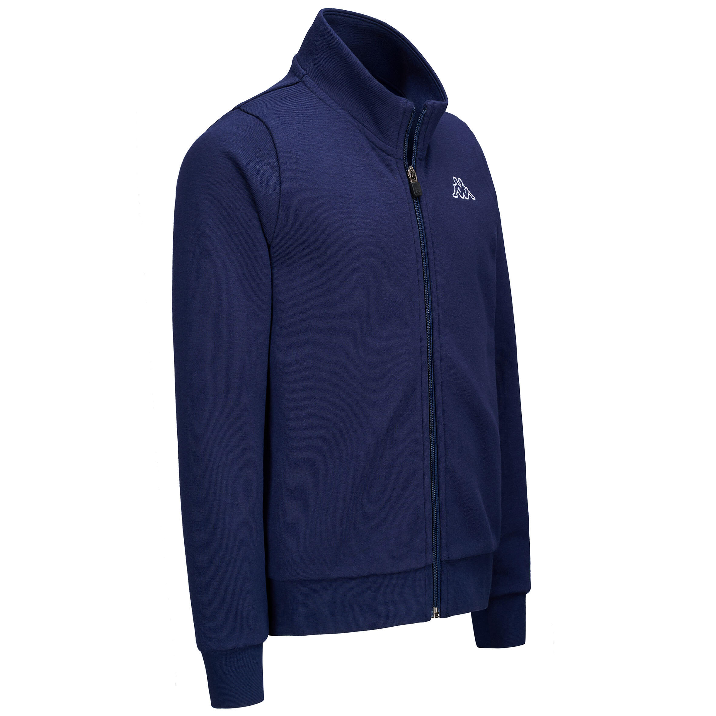 Felpa con zip blu KAPPA 6/6