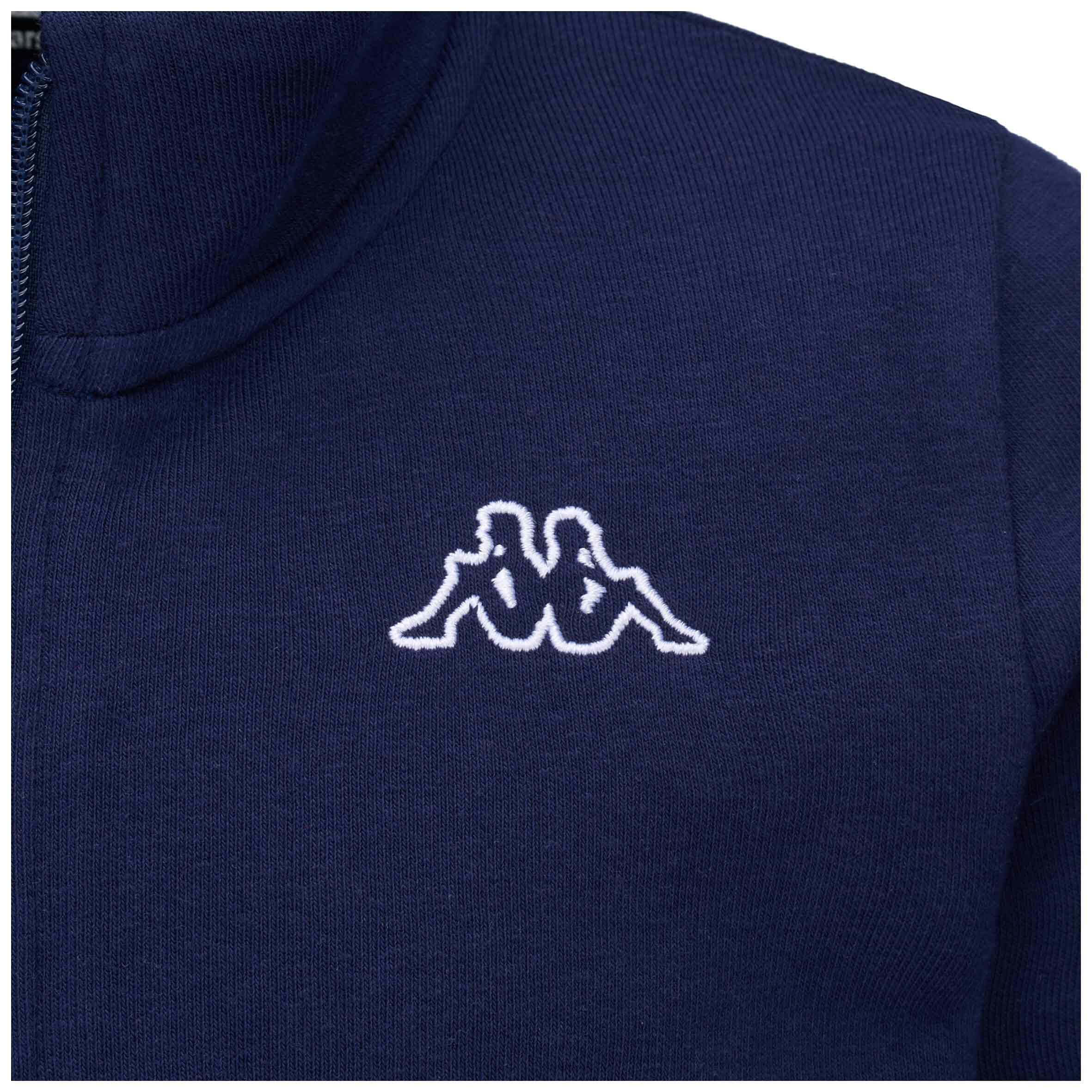 Felpa con zip blu KAPPA 3/6