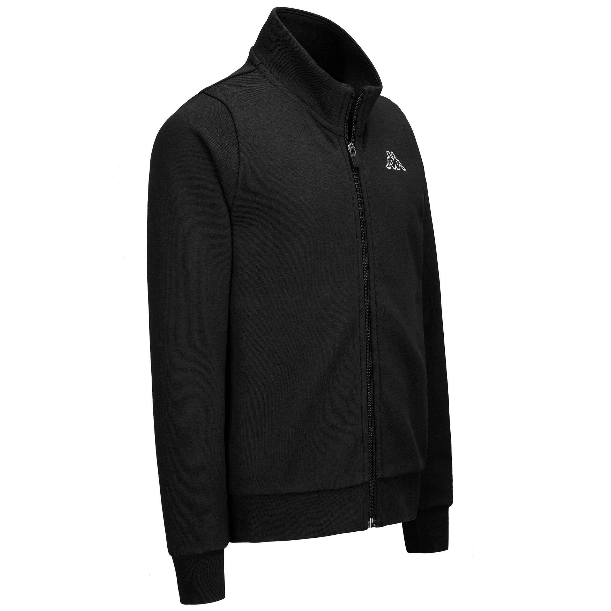 Felpa con zip nera KAPPA 2/6