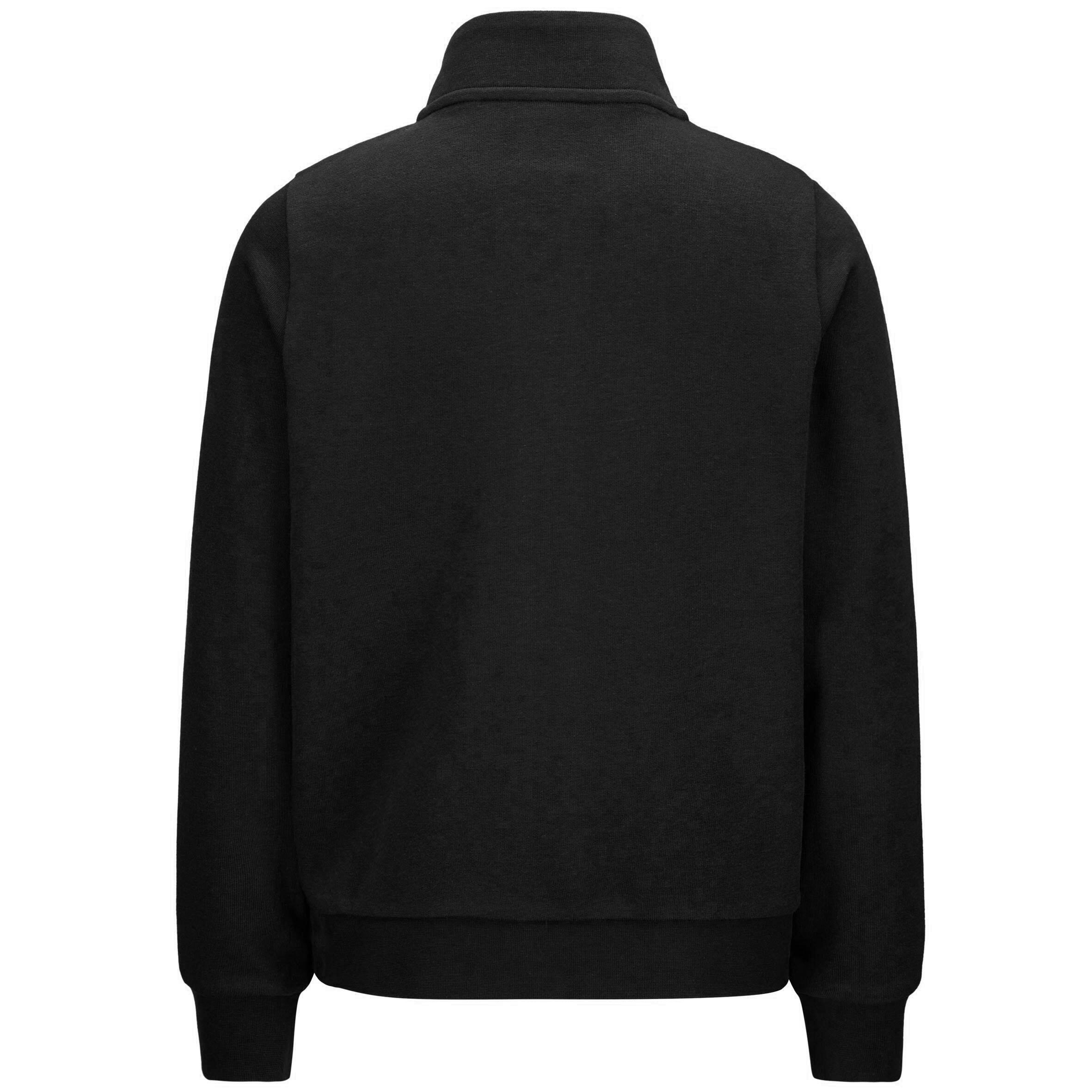 Felpa con zip nera KAPPA 3/6