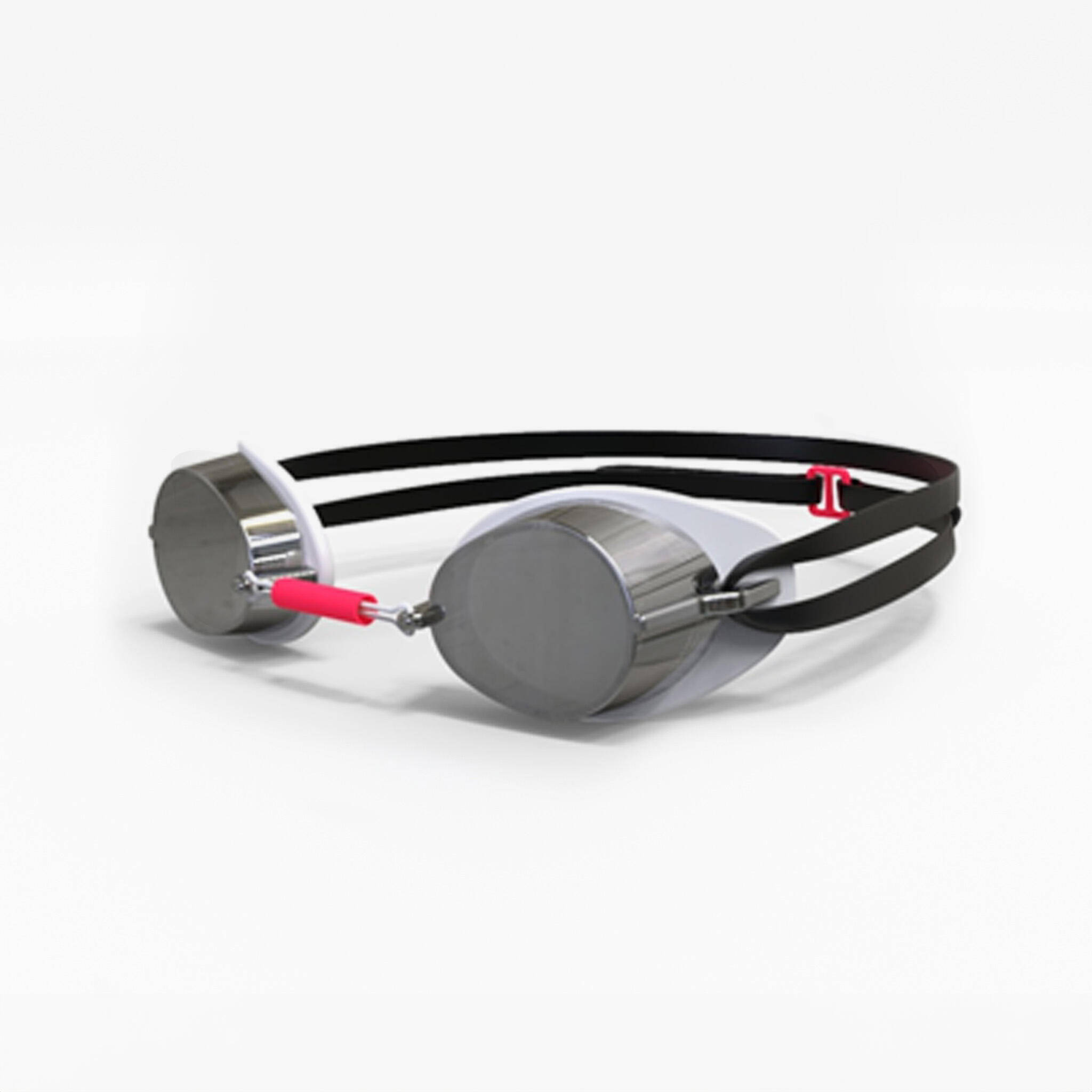 Swimming Goggles Universal Size Mirror Lenses Swedish 900 White Red