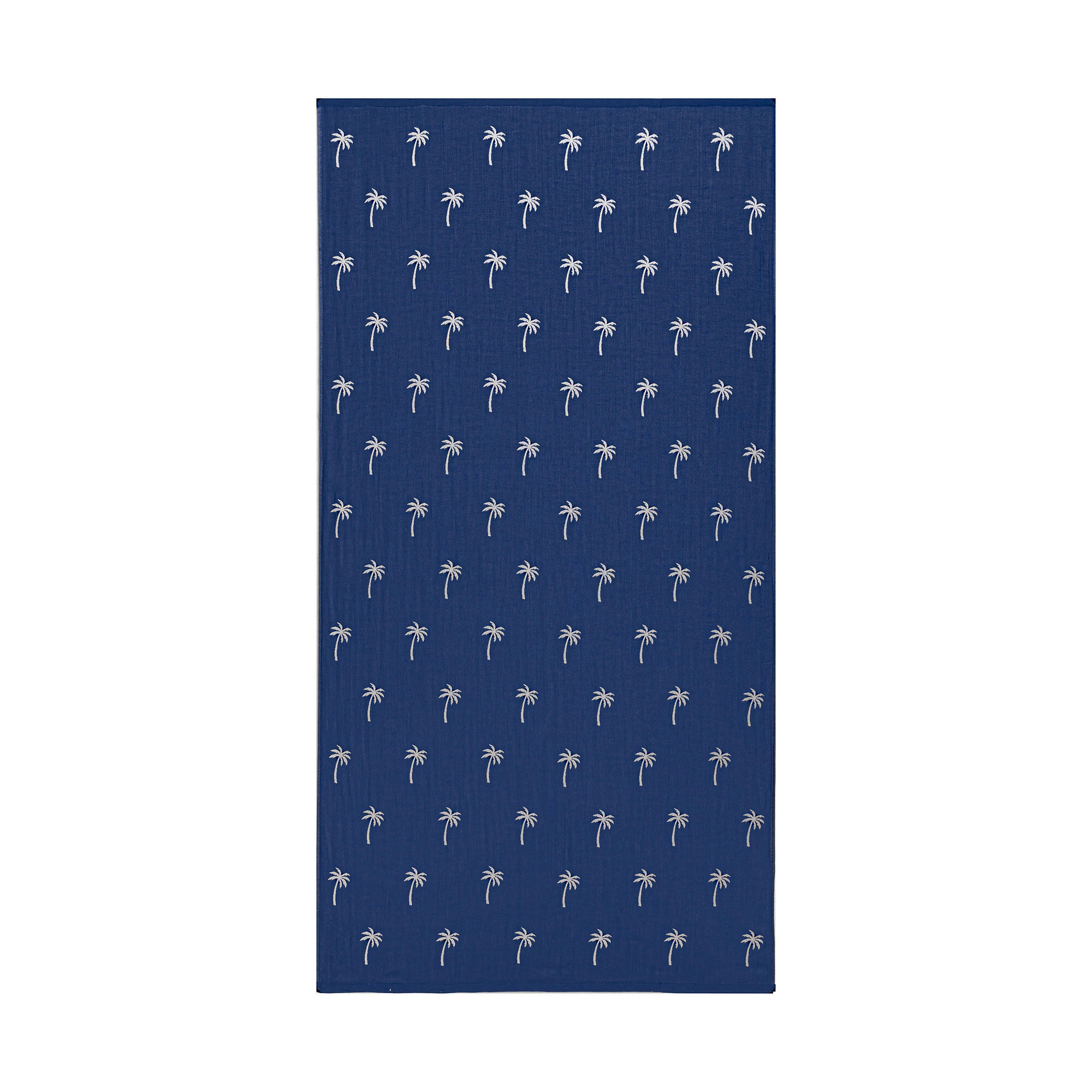 LE BLU Telo mare pareo bamboo Le Blu double face palme blu