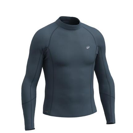 Tee shirt anti uv surf manches longues homme, 100 gris