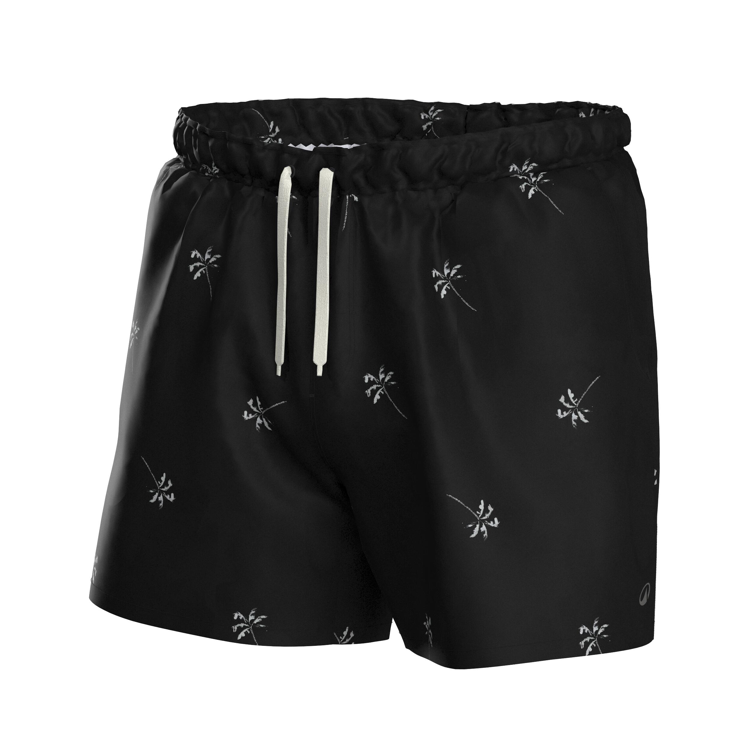 Boardshort surf short de bain court 15" homme, 100 Palmito noir 8/10