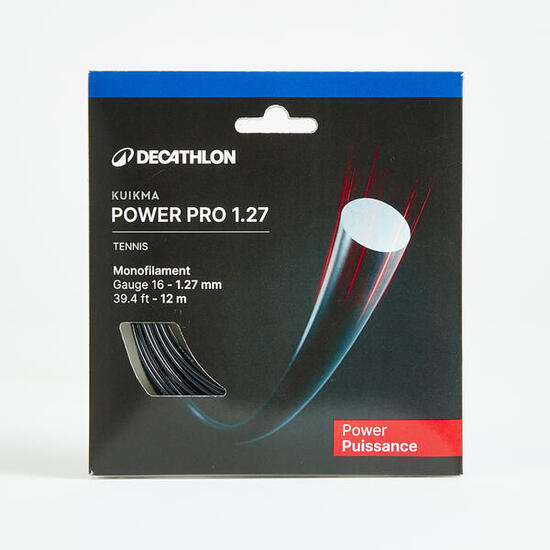CORDAGE DE TENNIS MONOFILAMENT TA 990 POWER 1.27mm NOIR