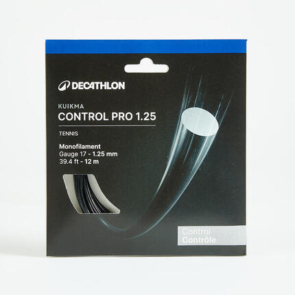 CORDAGE DE TENNIS MONOFILAMENT TA 960 Control 1.25 mm NOIR.