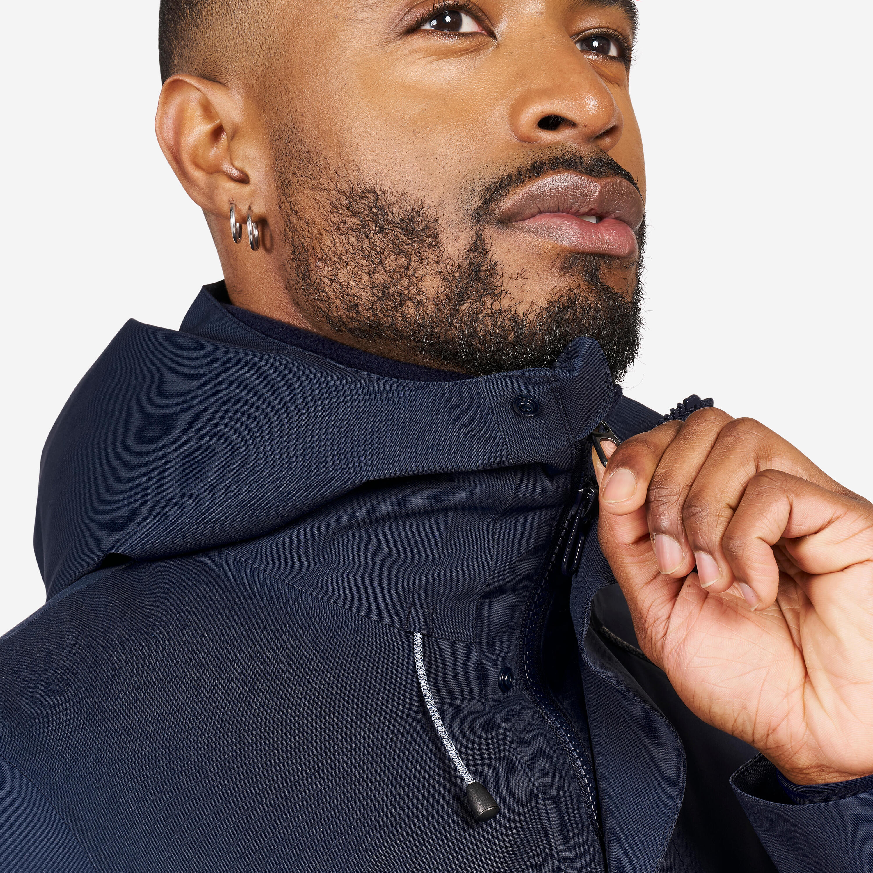 Veste de voile imperméable chaude et longue Homme - 500 bleu marine 9/13