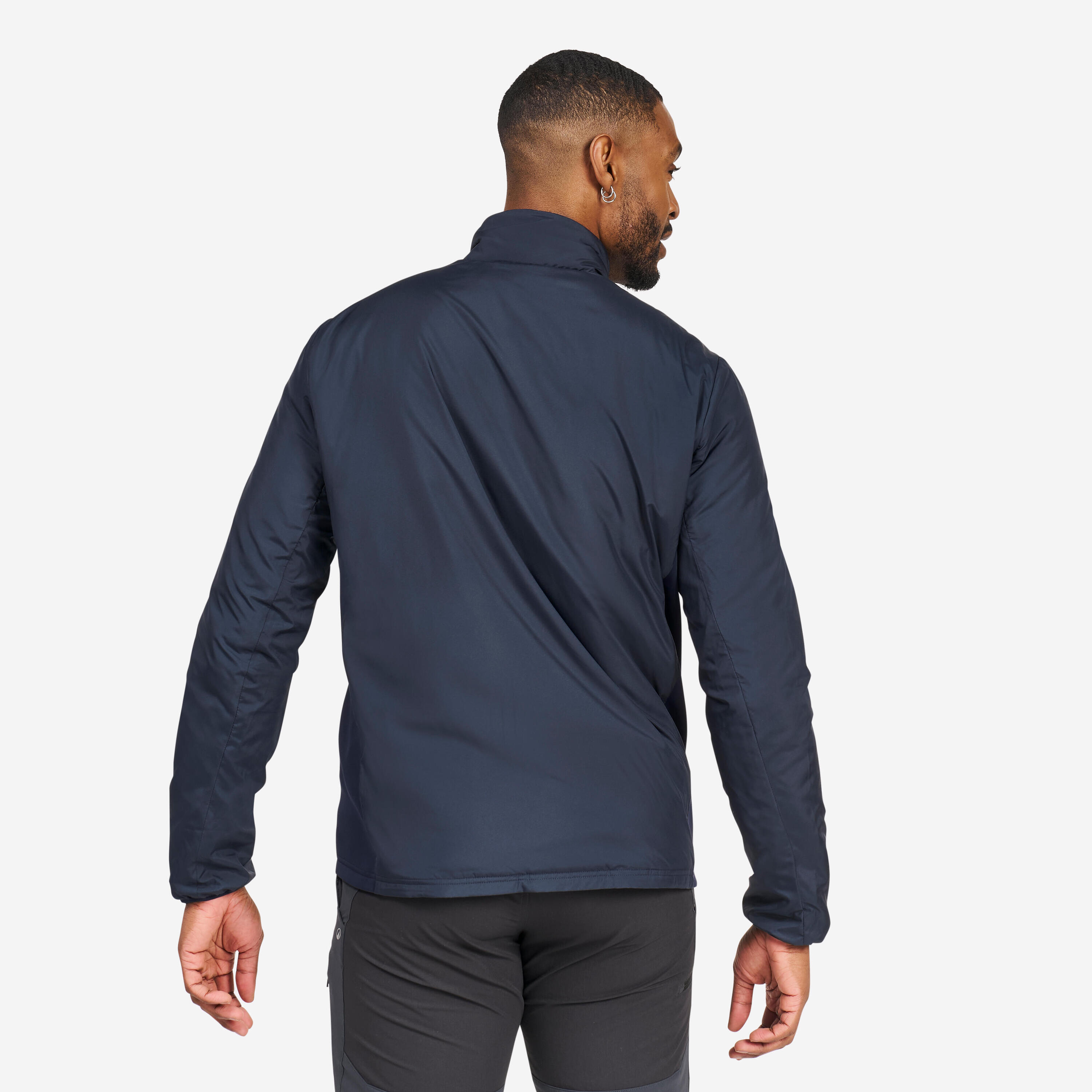 Chaqueta Polar Hombre perlante Sailing 500 Midlayer Azul Marino 3/5