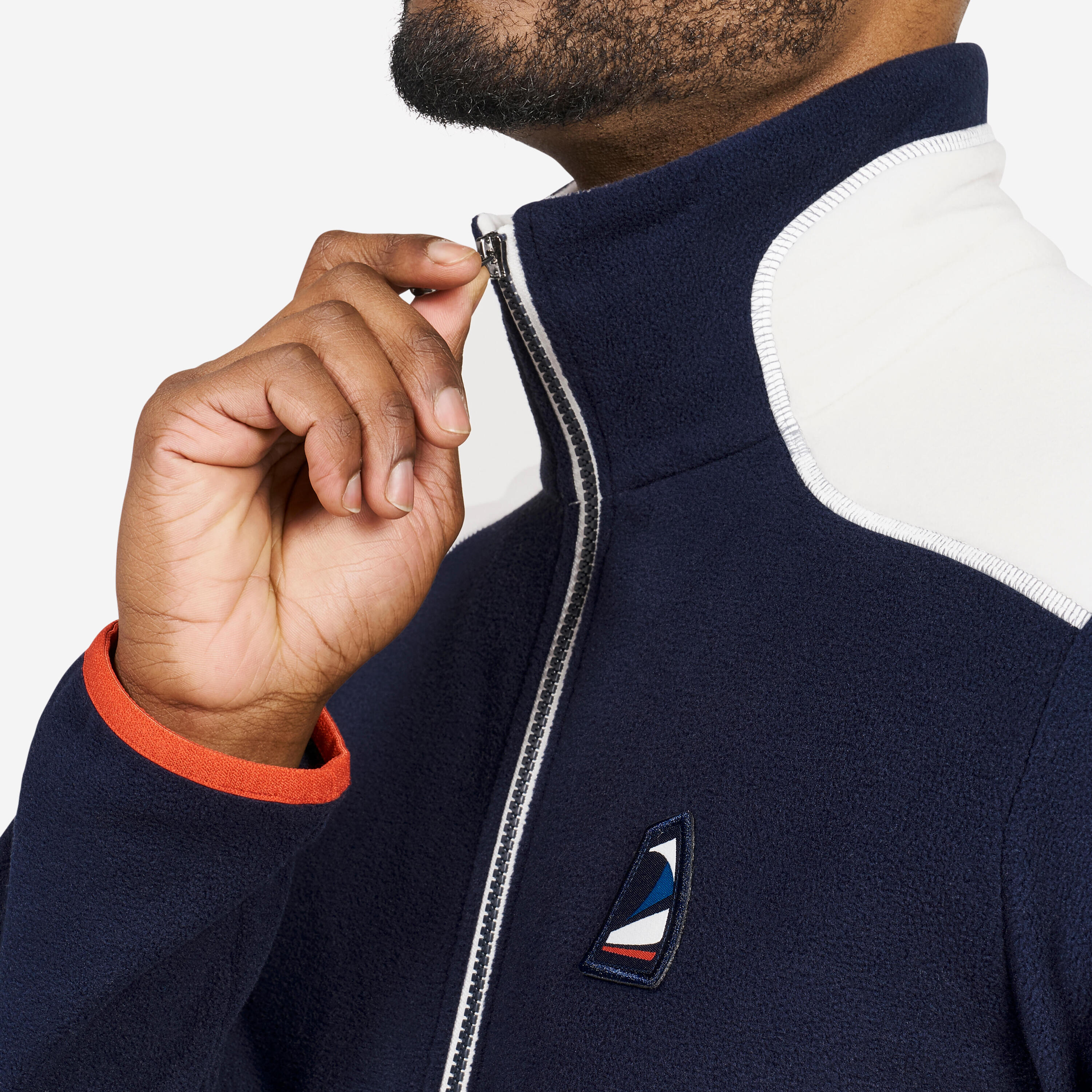 Polar Vela Sailing 100 Hombre Azul Marino Blanco Cálido 7/10