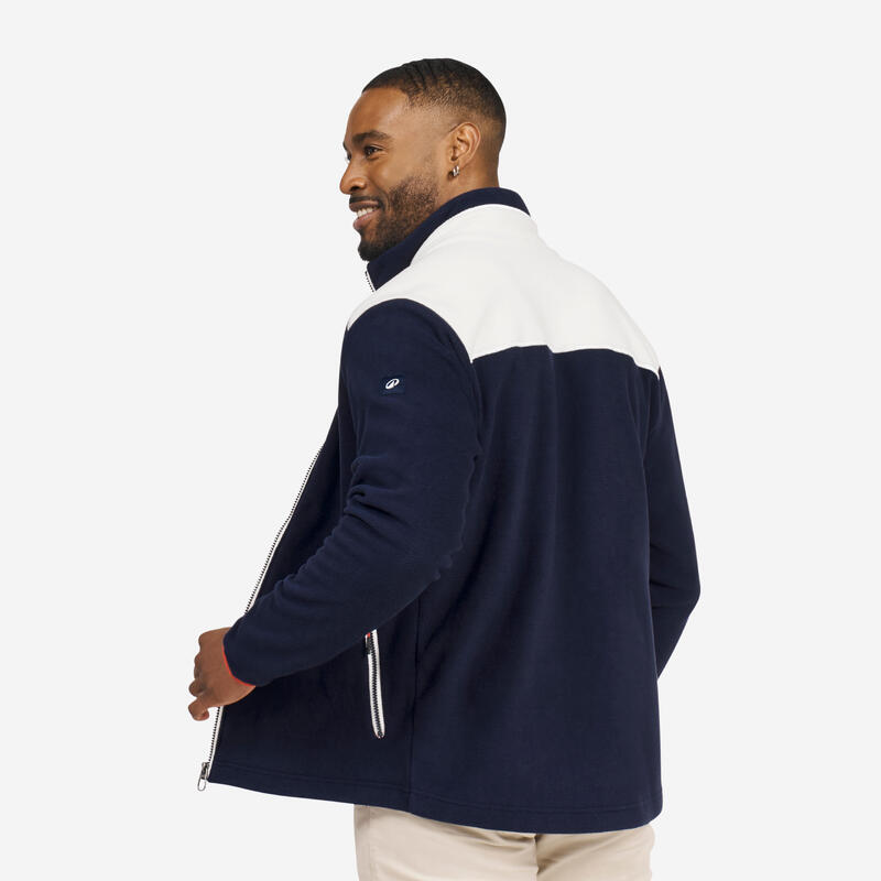 Veste polaire de voile chaude Homme - 100 bleu marine et blanc