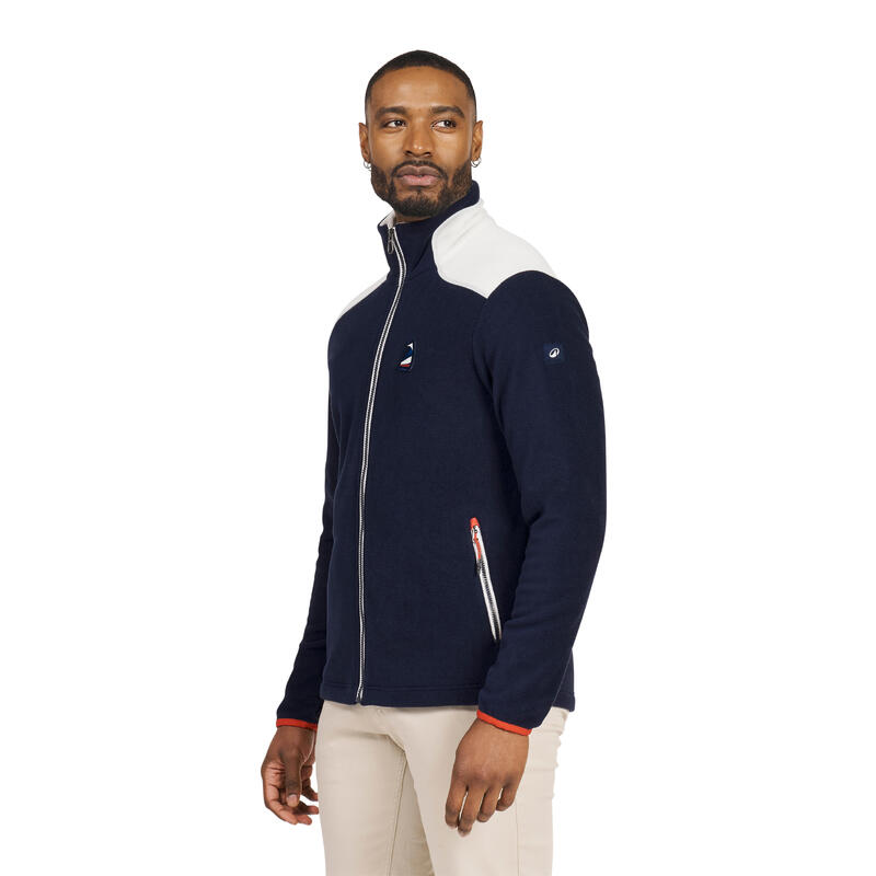 Veste polaire de voile chaude Homme - 100 bleu marine et blanc