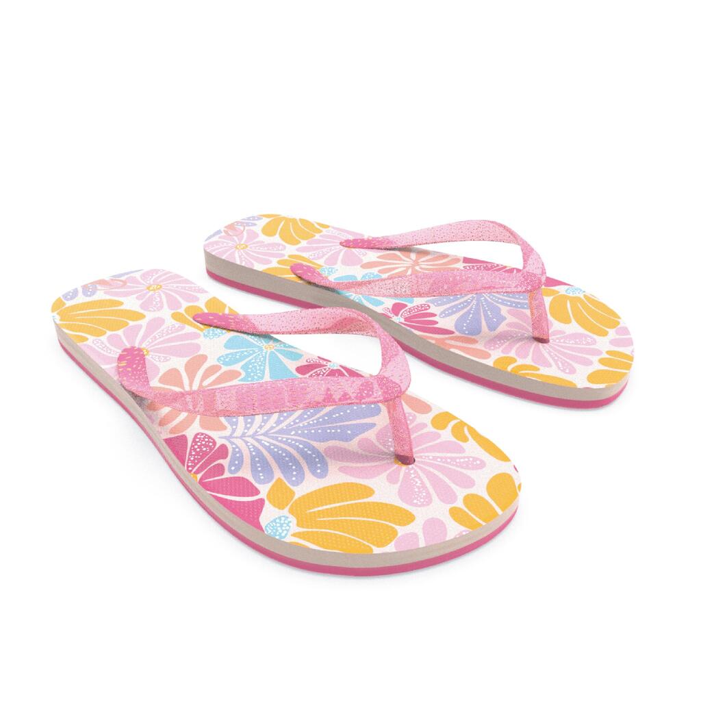 Tongs enfant, 500 Flowy rose