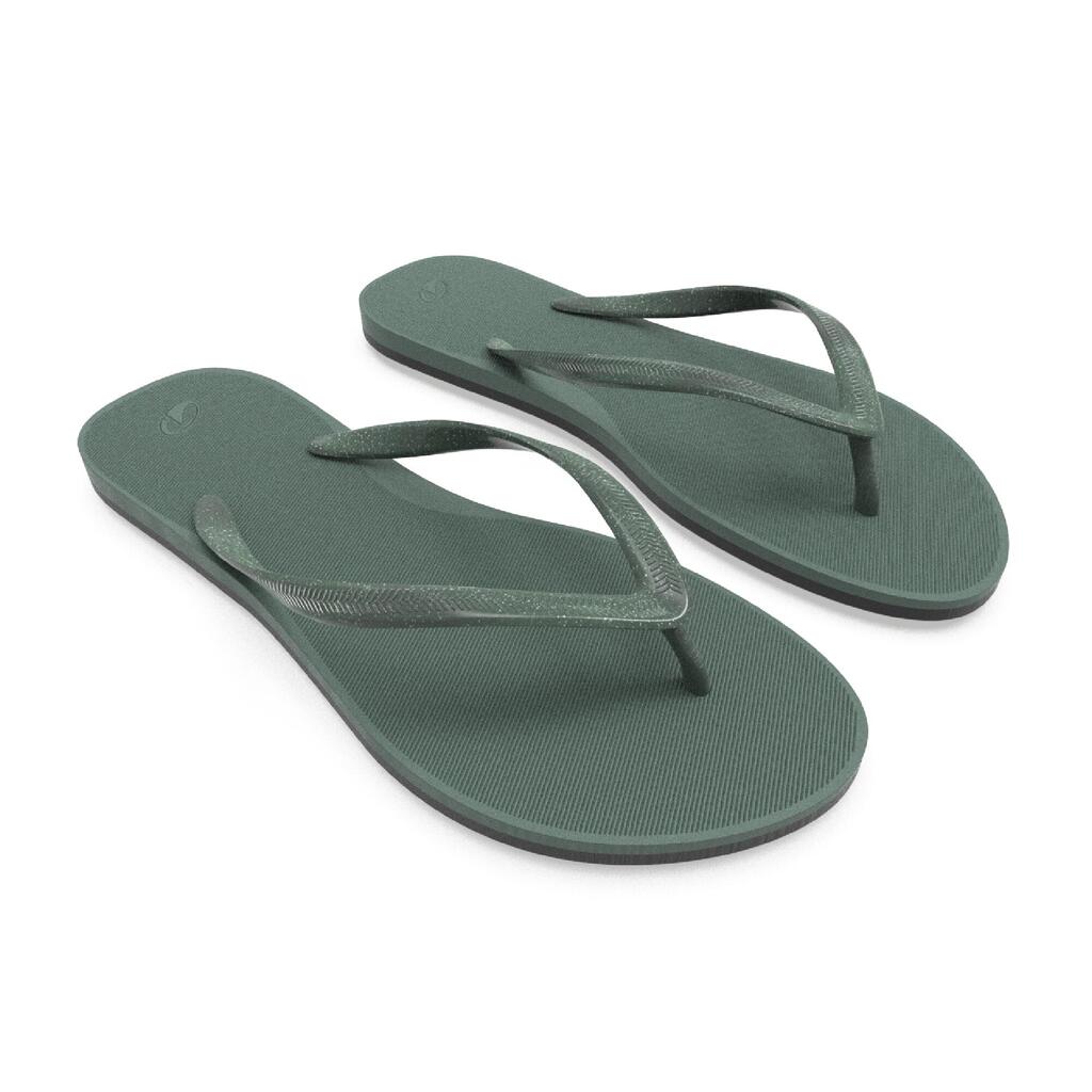 Tongs femme, 500 Grass vert