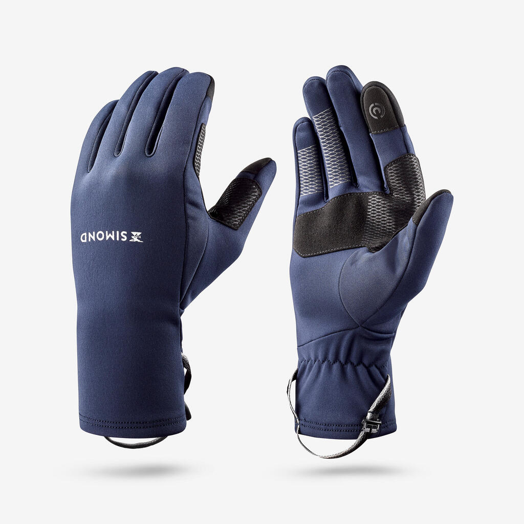 Gants tactiles et stretch de trekking montagne - MT500 marine - adulte