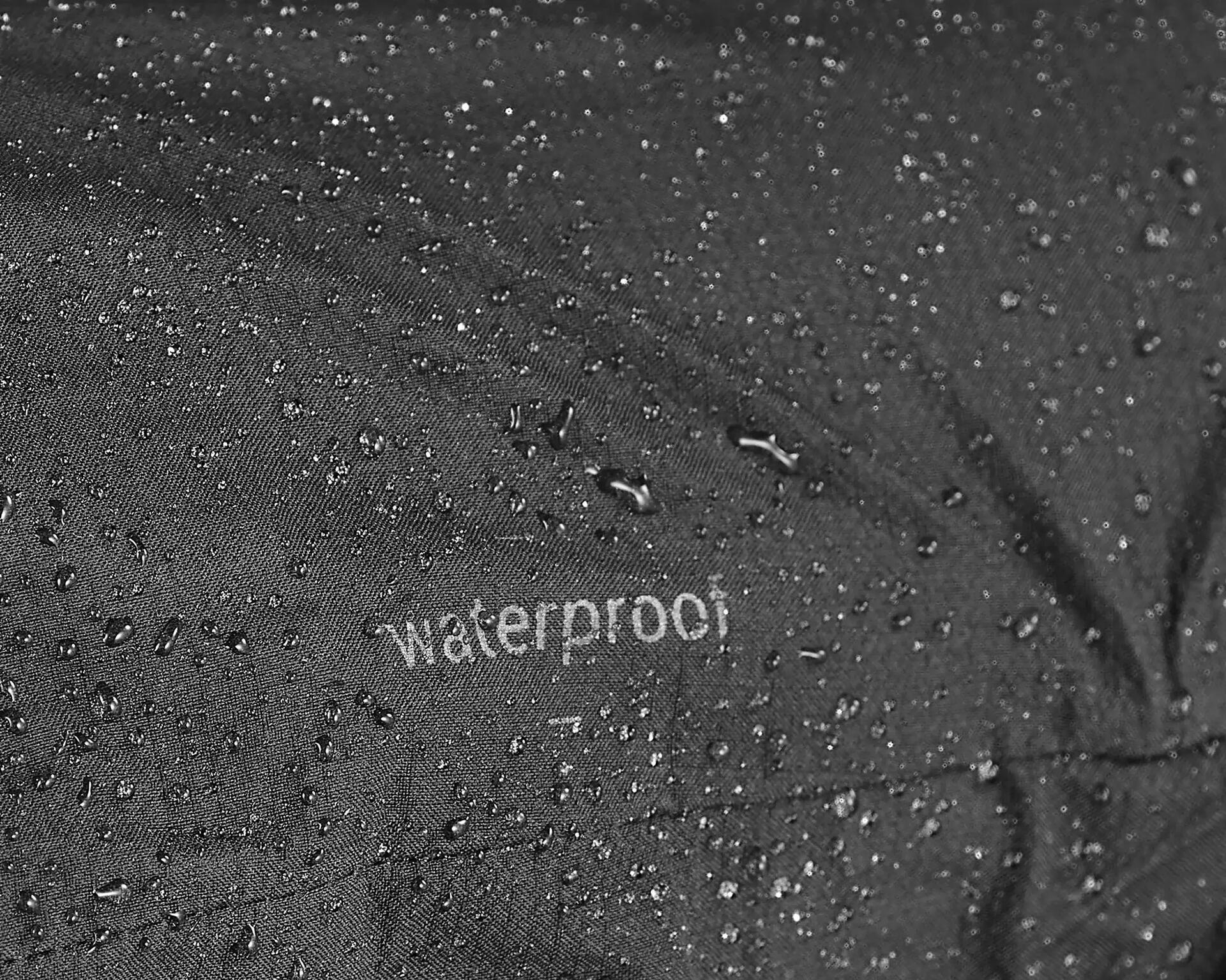 shower test on a jacket